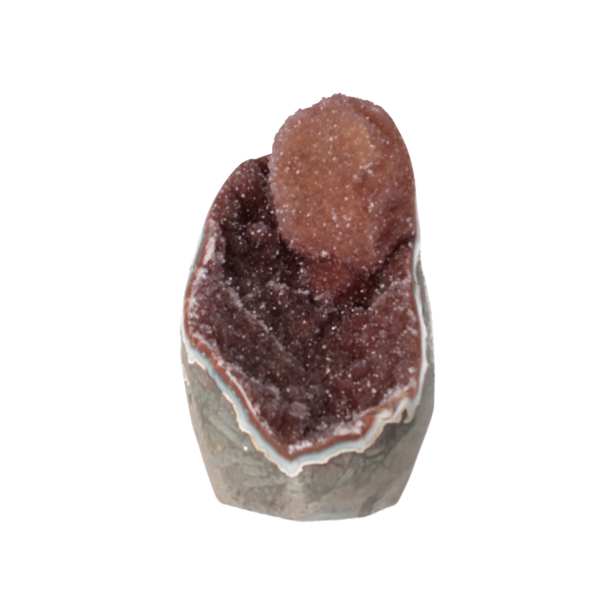 Rosalia – Achat-Geode mit Kristalldruse (#388)