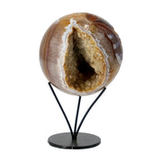 Achat Kugel auf Metallständer