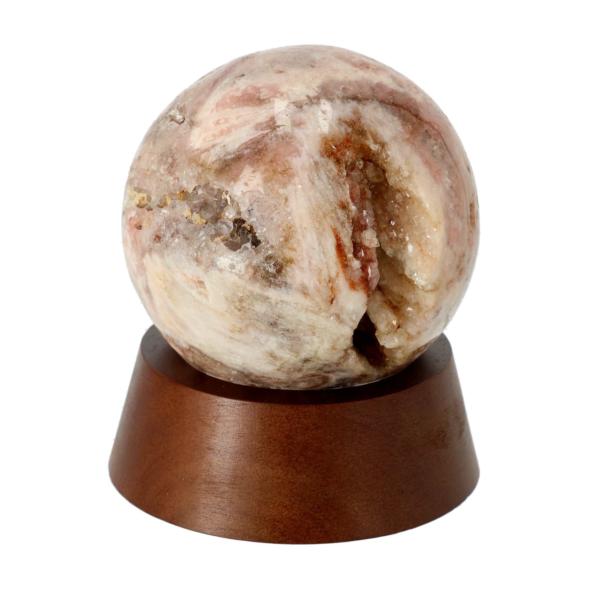 Pink Amethyst Sphere - Desert Bloom