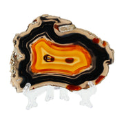 Inferno Core Achat Scheibe - explosives Zentrum & tiefe Kontraste