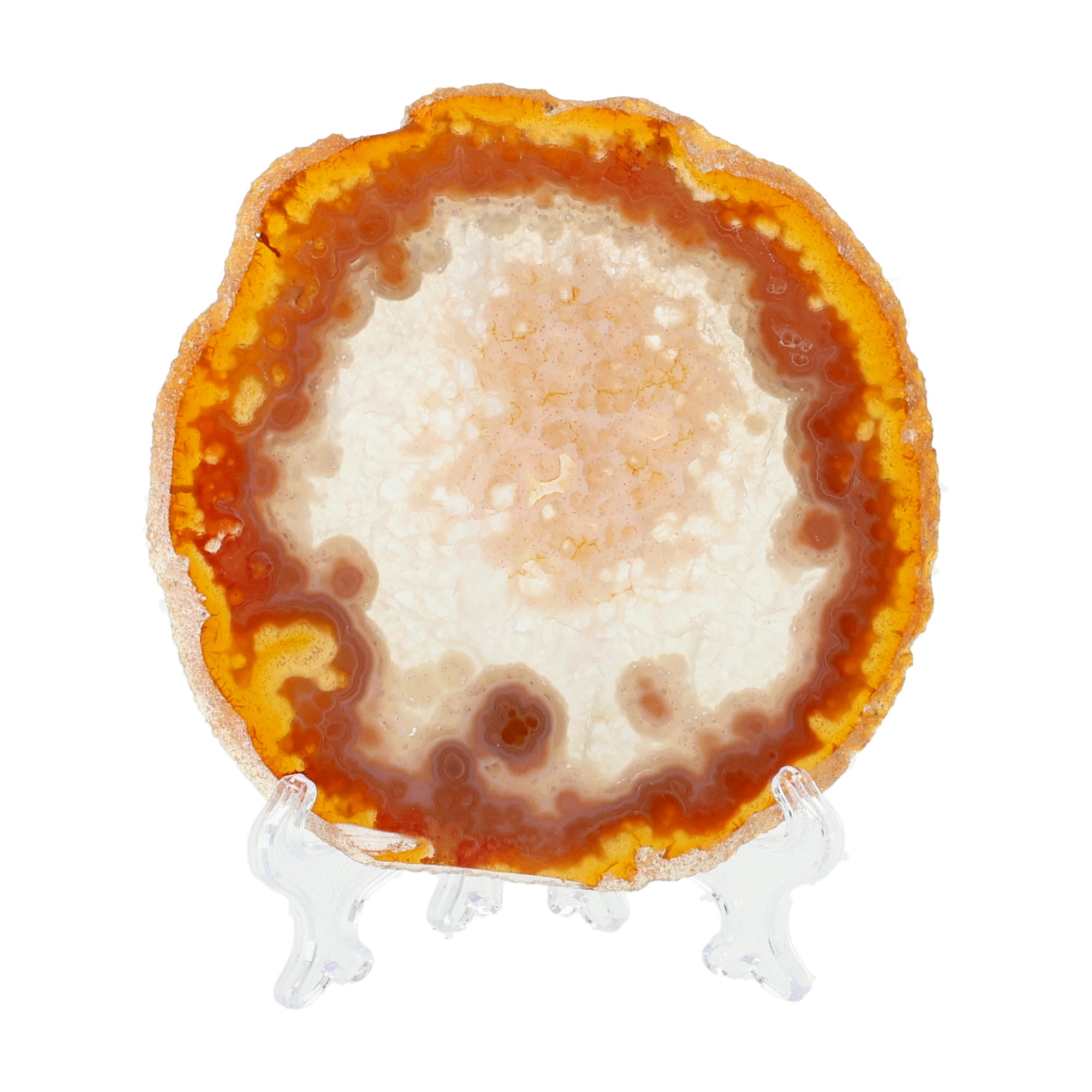 Golden Sun Agate Slice - warm solar energy