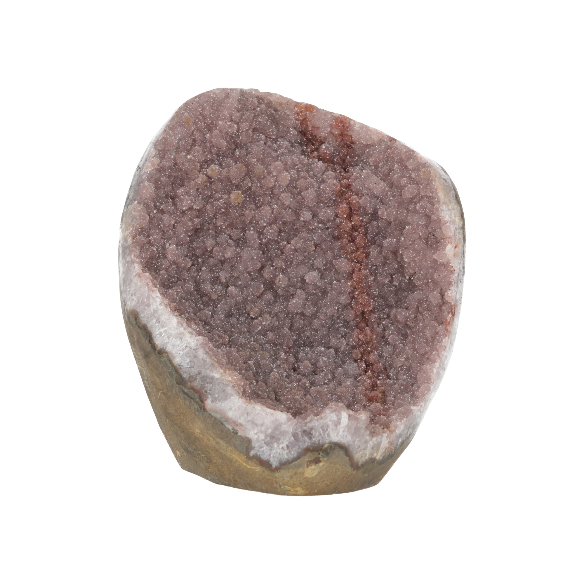 Rosensturm von Eldoria – Funkelnde Kristall-Geode aus Uruguay (#522)
