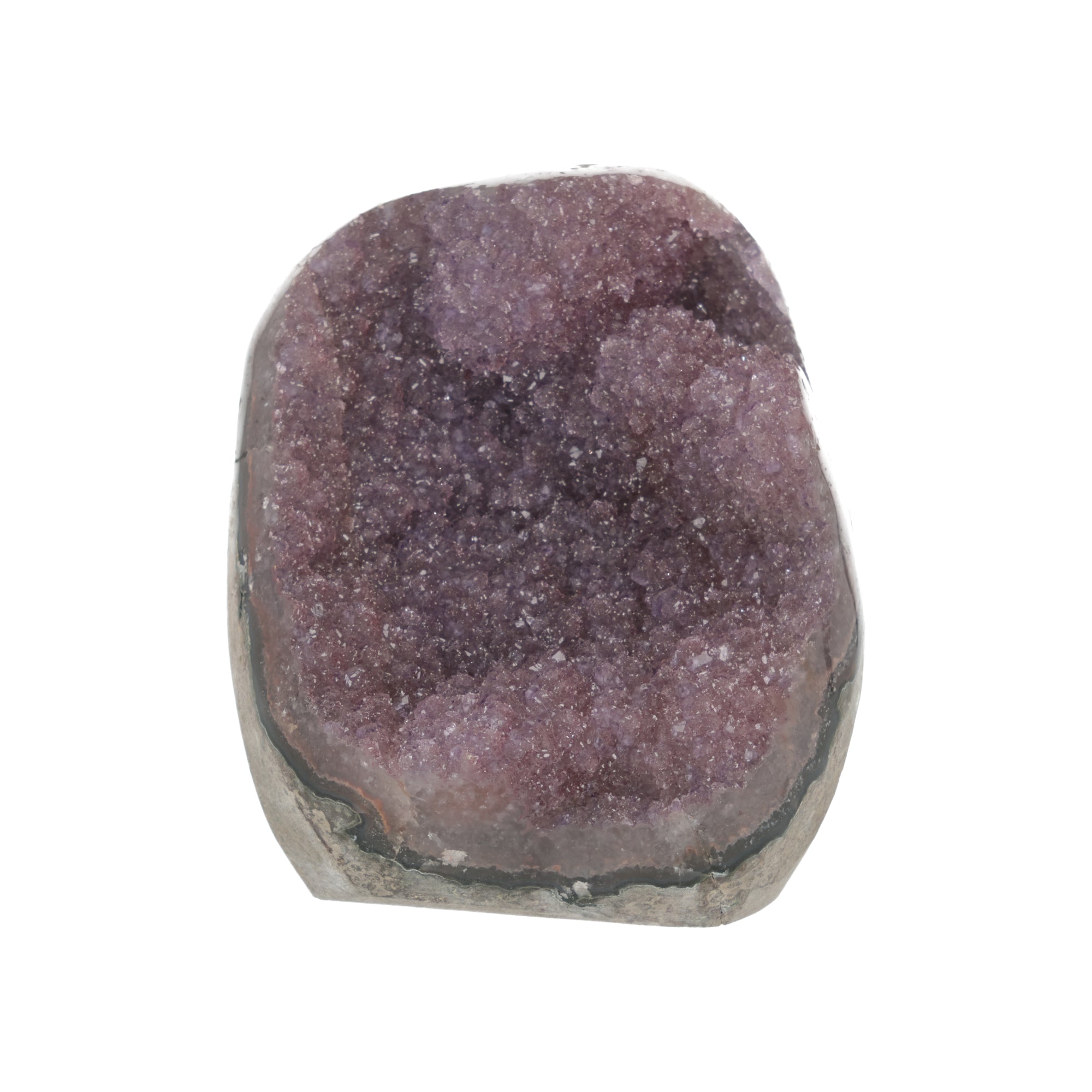 Rosafarbene Amethyst-Geode aus Uruguay – naturbelassenes Unikat (#513)