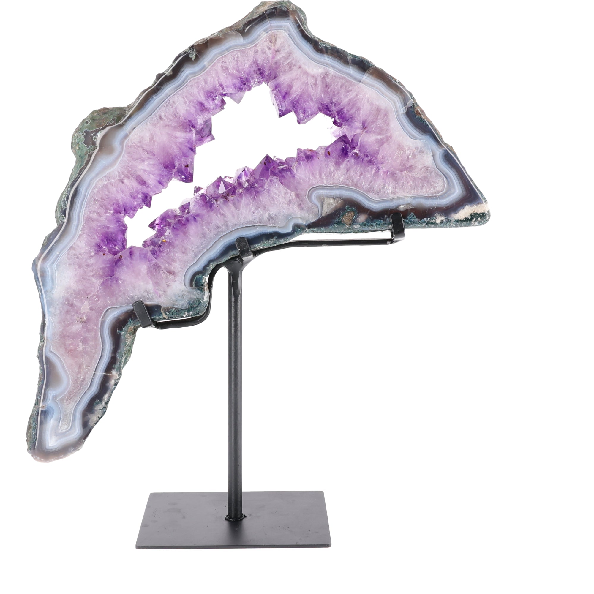Delphine „Azure Spirit“ | Amethyst Portalscheibe aus Brasilien | 4.750g (#701)