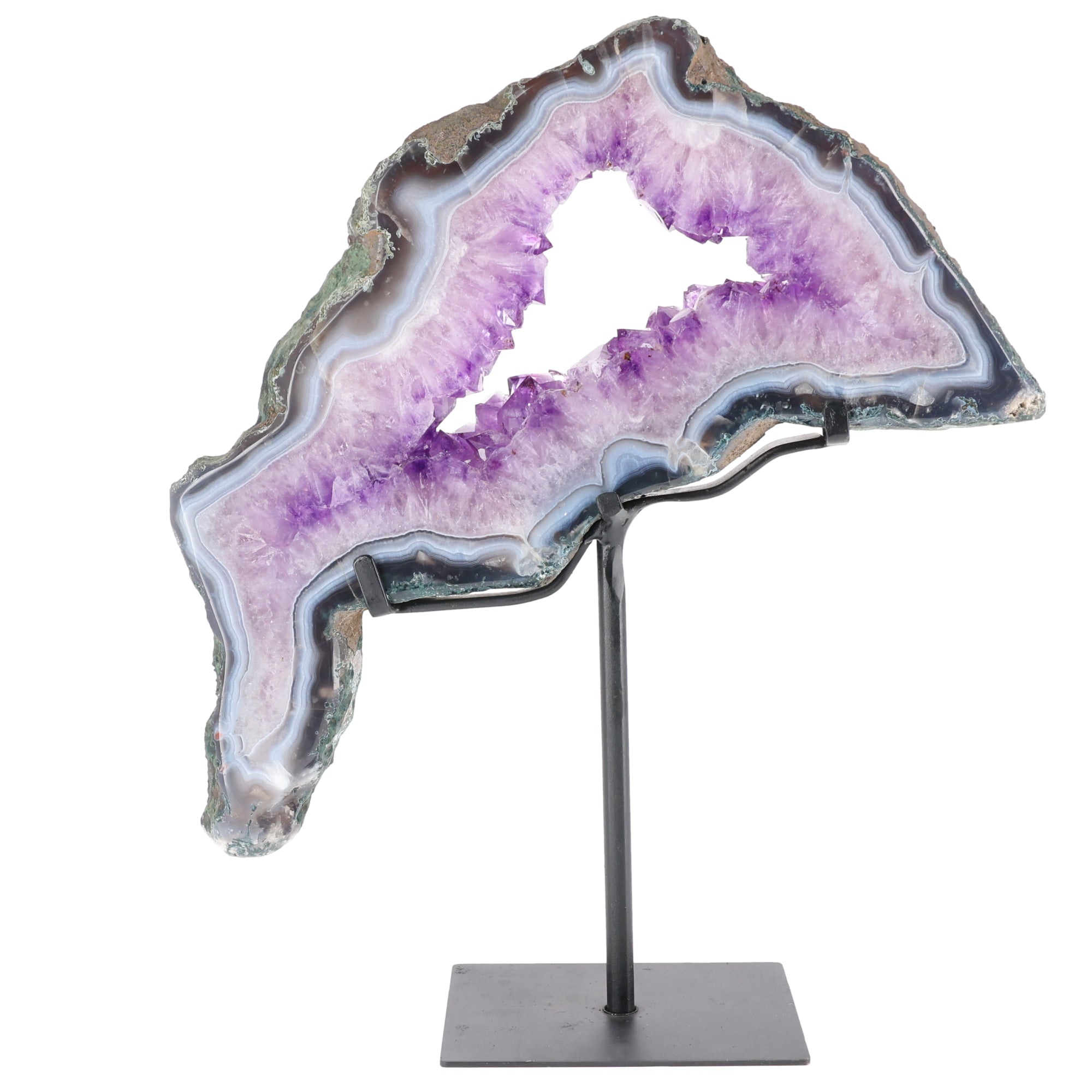 Delphin der Gezeiten | Amethyst Portalscheibe aus Brasilien | 4.612 g  (#697)