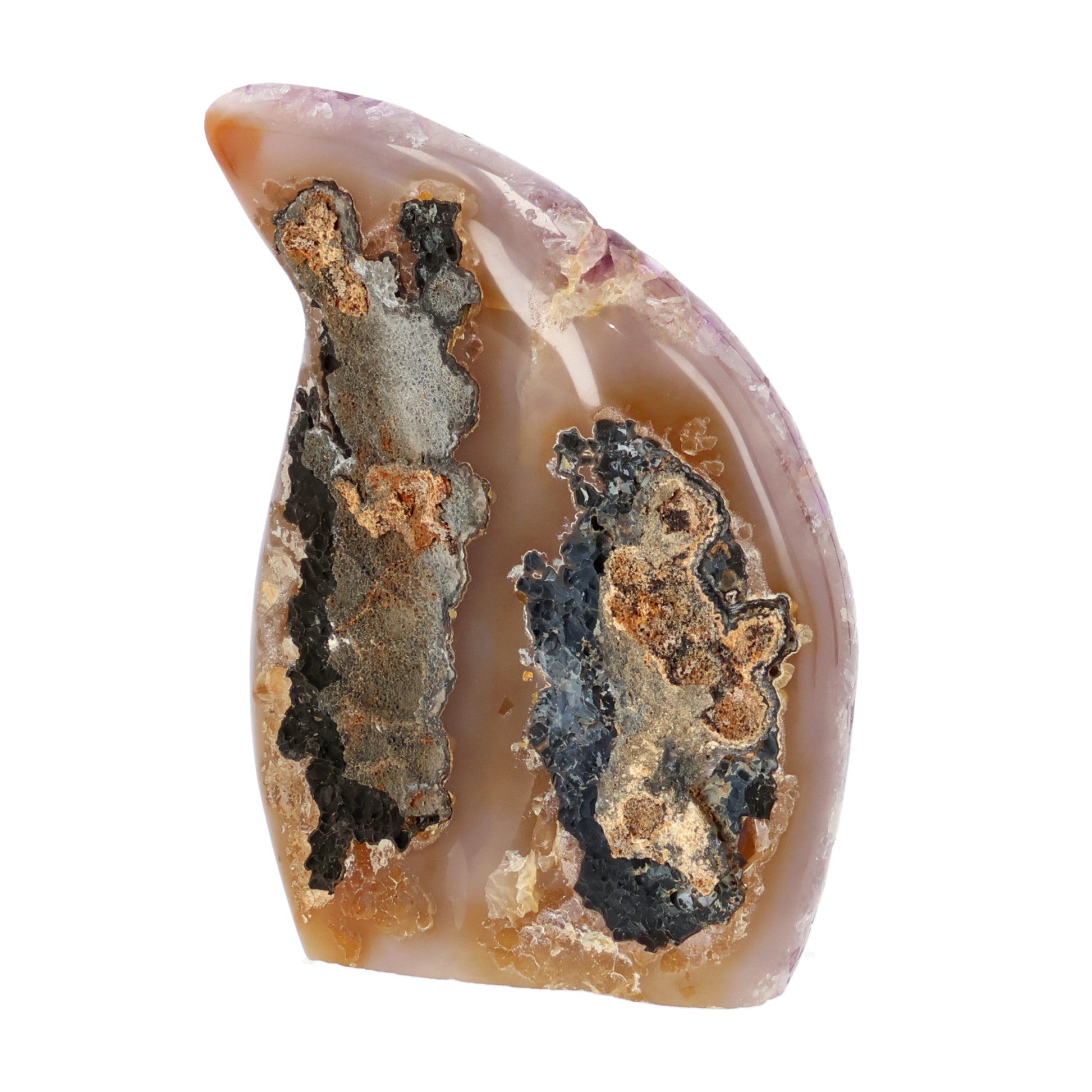 Amethyst Flamme 0,63 Kg schwer und 12,5cm hoch