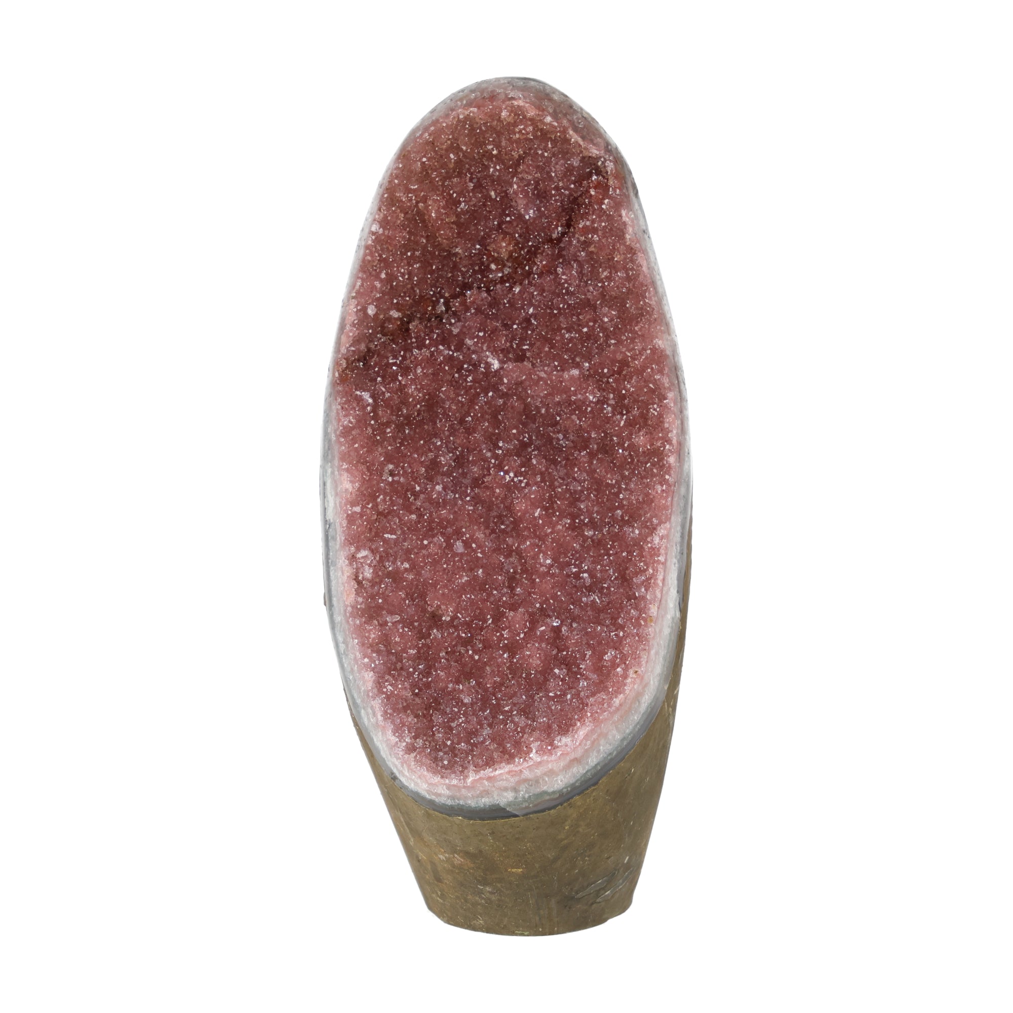 Regenbogen Amethyst aus Uruguay mit violetten Kristallen und natürlicher Farbvariation, hochwertiges Amethyst Unikat