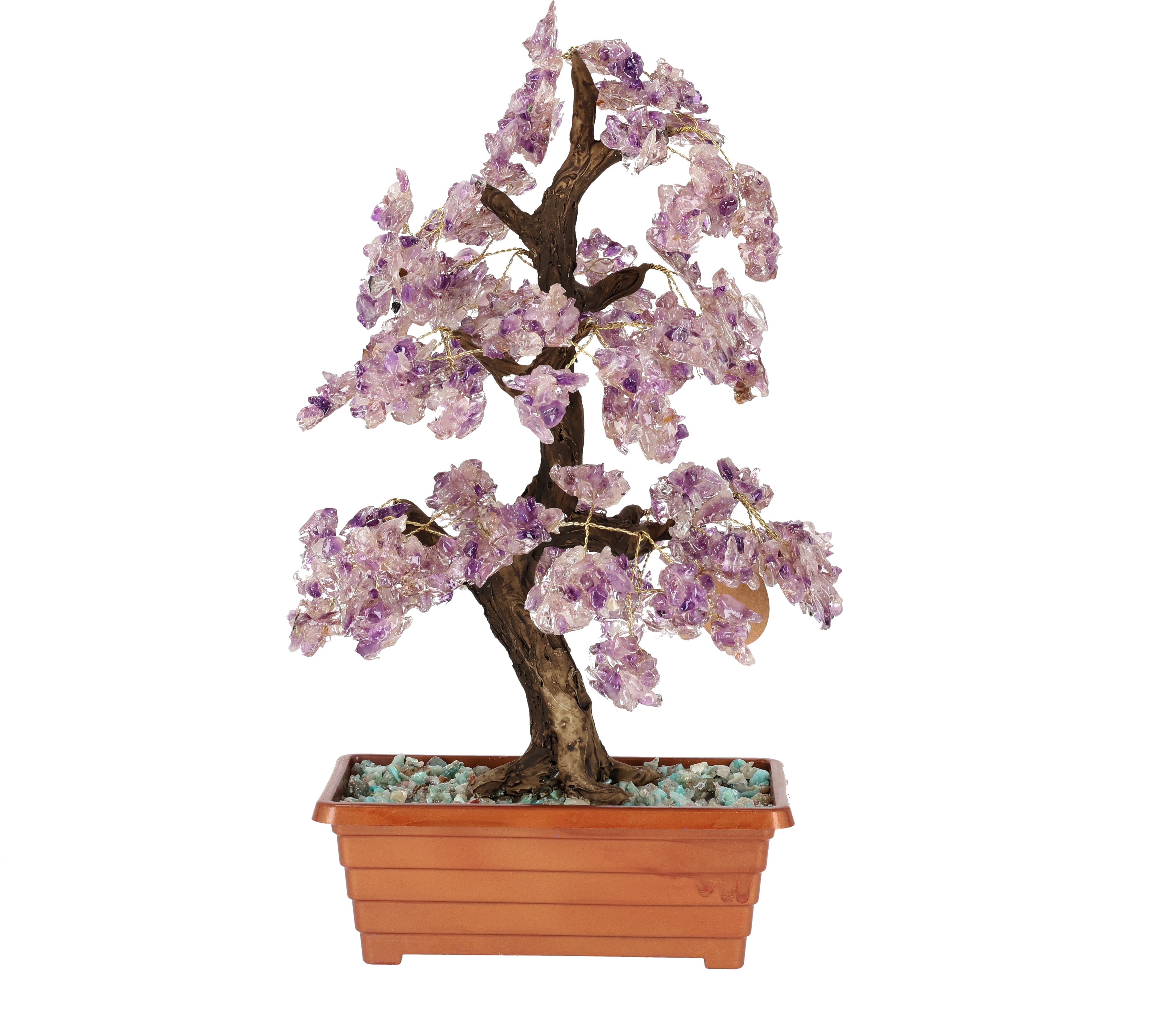 Baum des Lebens - Bonsai mit Natursteinen aus Brasilien – 40 cm (#368)