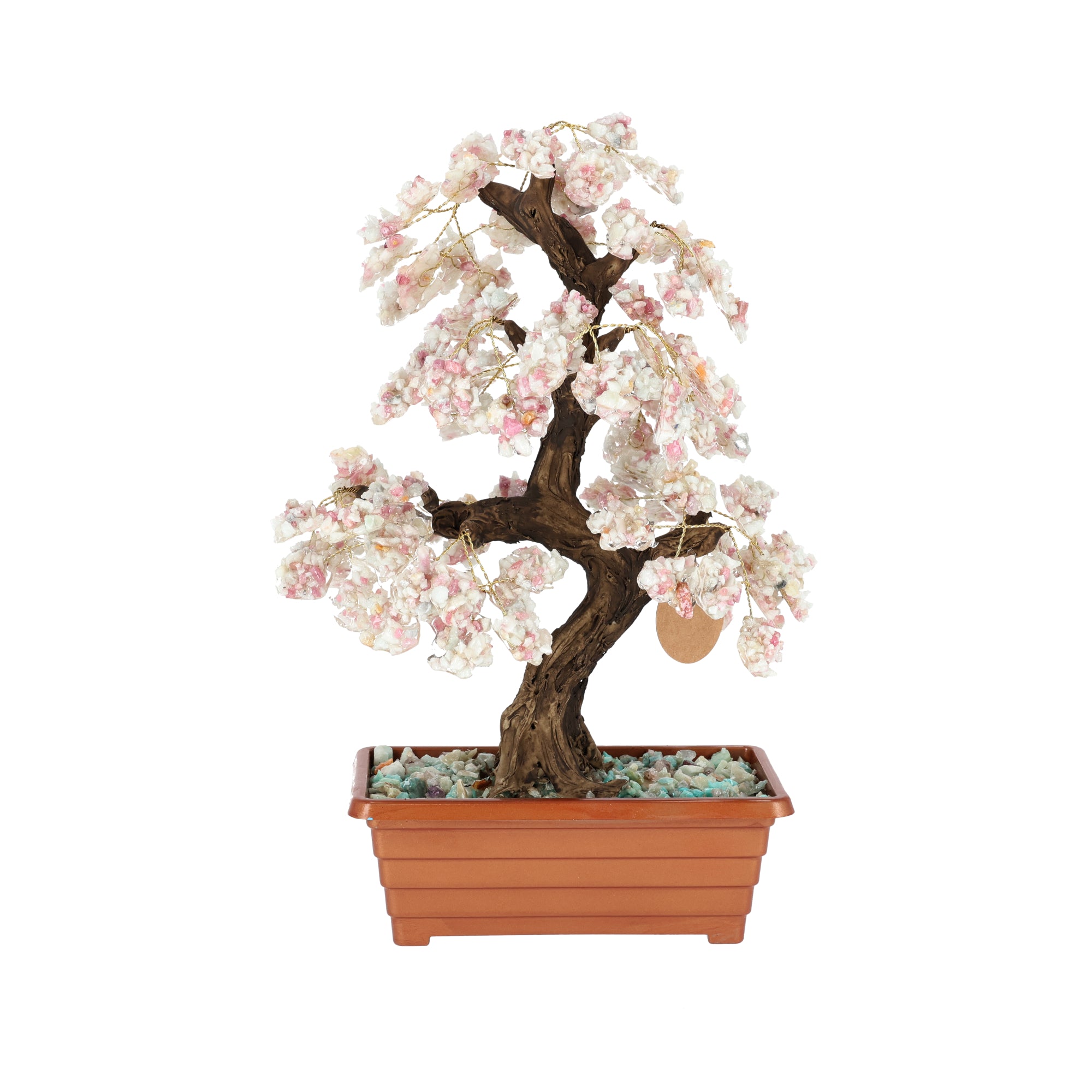Baum des Lebens - Bonsai mit Natursteinen aus Brasilien – 40 cm (#368)