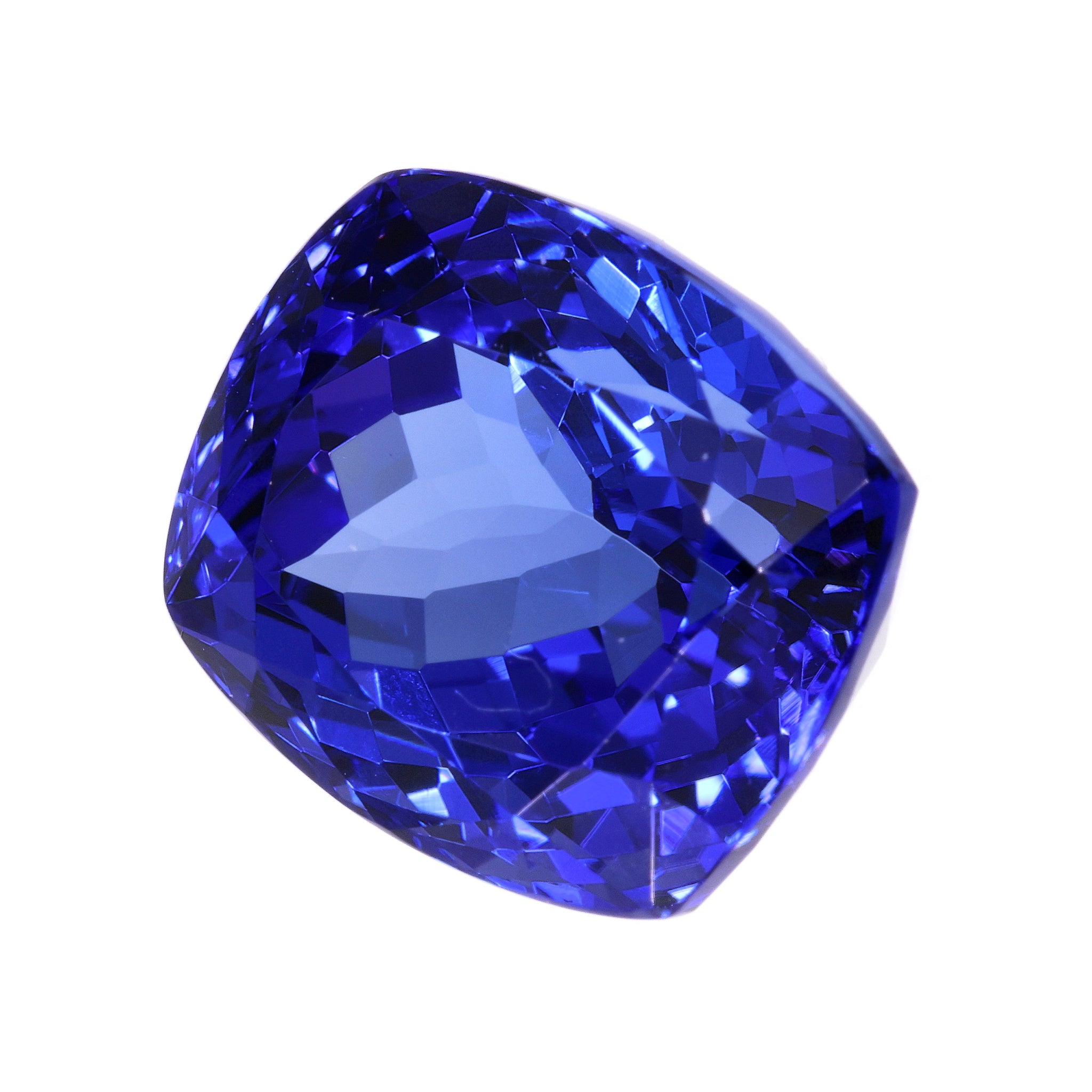 Tansanit 10,89 ct - IGI Zetifikat - Deep Violetish Blue - Rectangular Cushion Mixed Cut