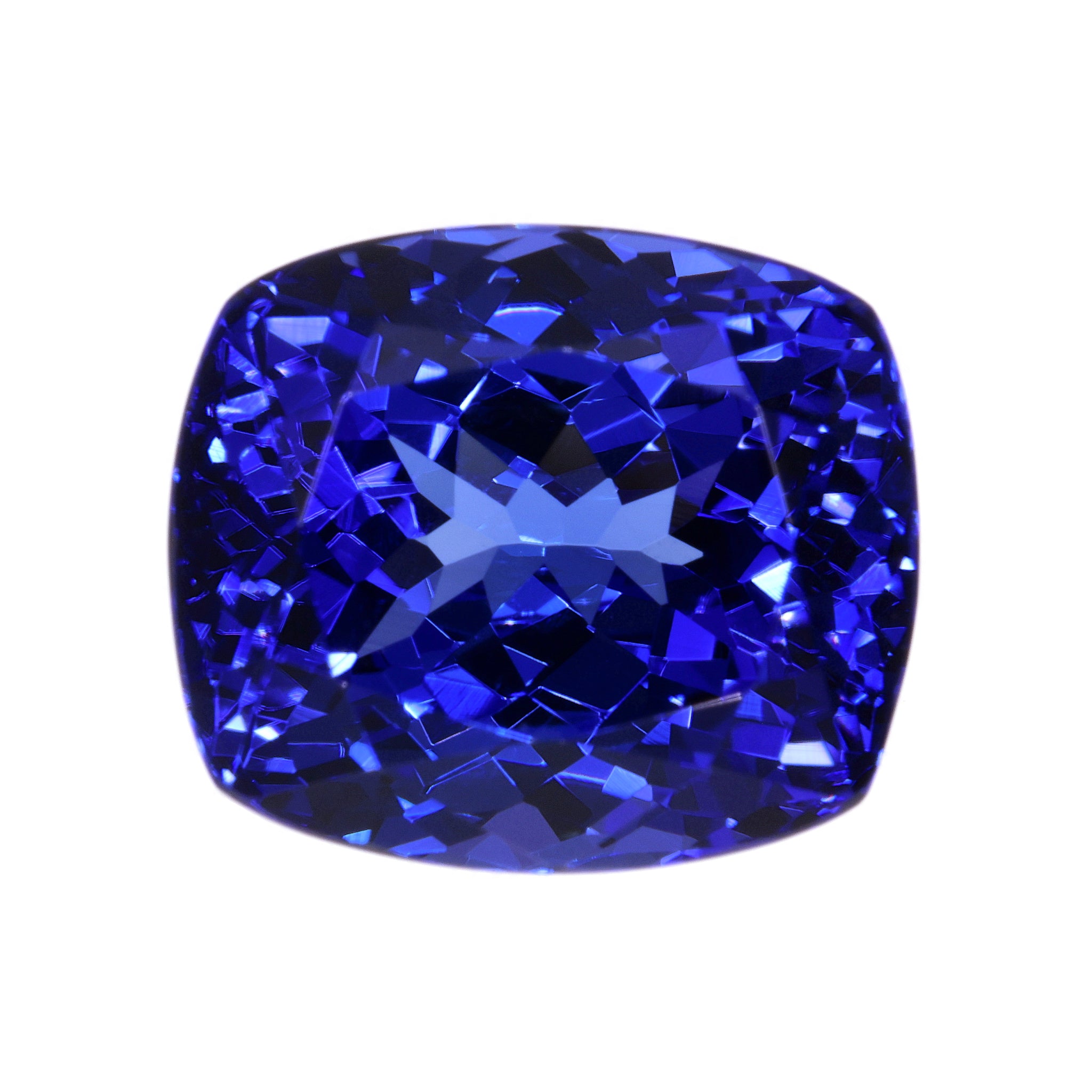 Tansanit 10,89 ct - IGI Zetifikat - Deep Violetish Blue - Rectangular Cushion Mixed Cut