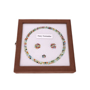 30,91 ct Turmalin Set - 202 Edelsteine im Rundschliff - Buntes Regenbogen-Spektrum