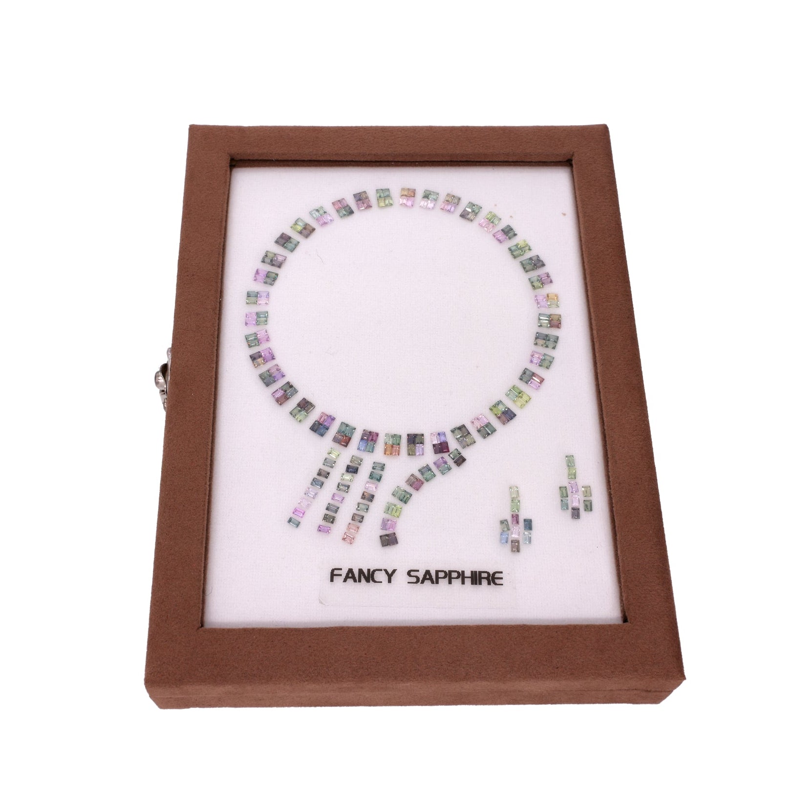 Multicolor Sapphire Set (25.02 ct) – 214 Baguette Stones for Exclusive Jewelry Design