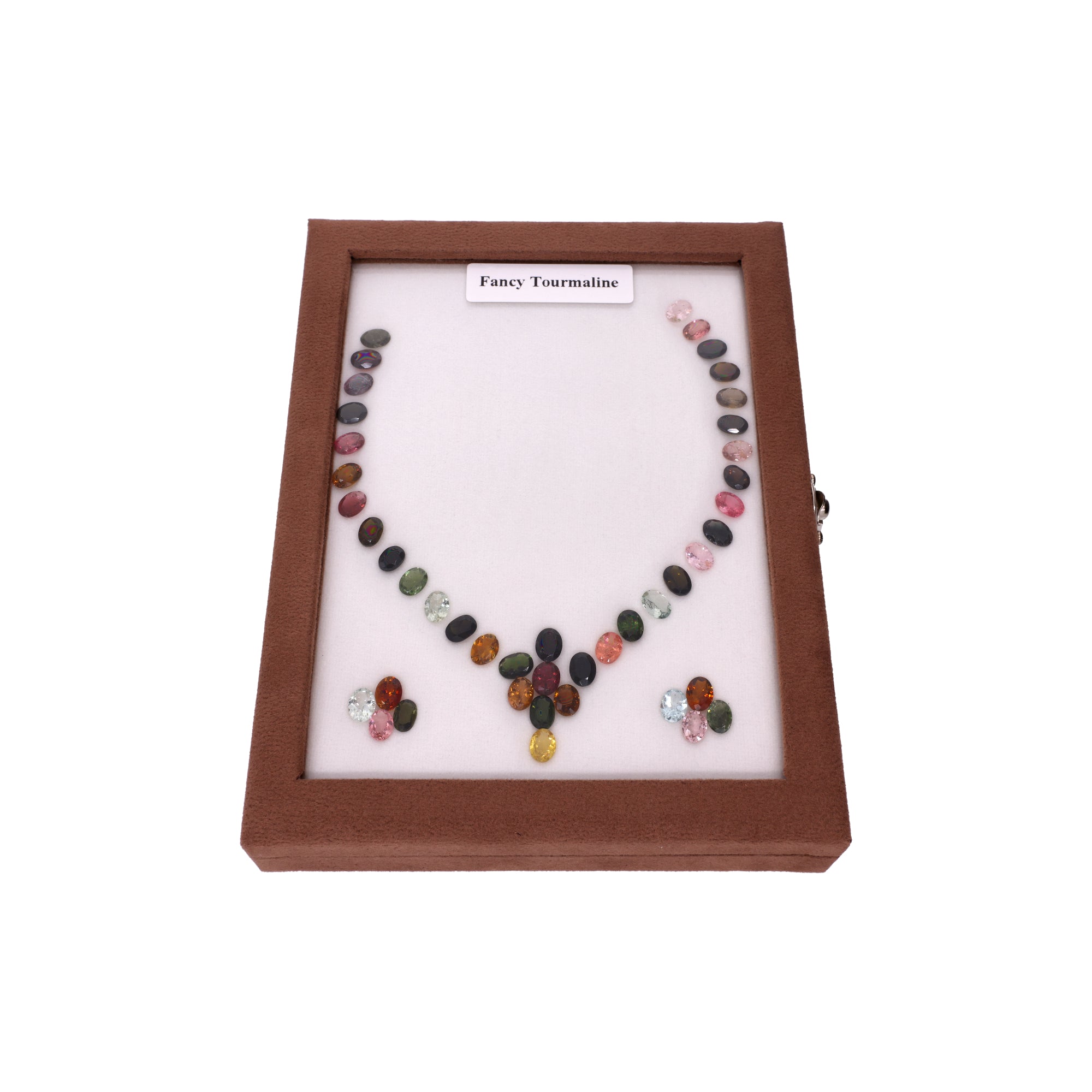 51.39 ct Tourmaline Set - 44 Oval Cut Gemstones - Exclusive Multicolor Variety