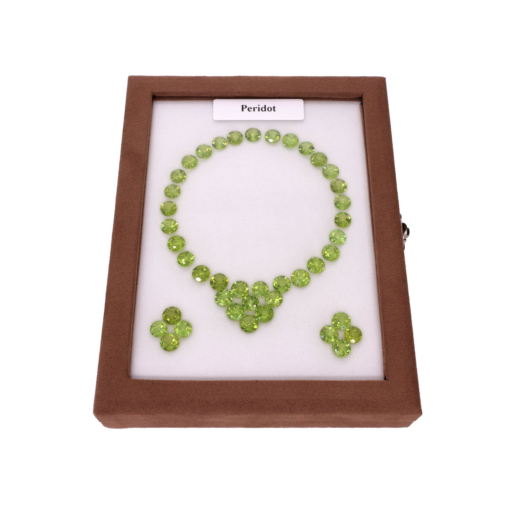 83.325 ct Peridot Set - 42 Brilliant Round Cut Gemstones - Fresh Olive Green