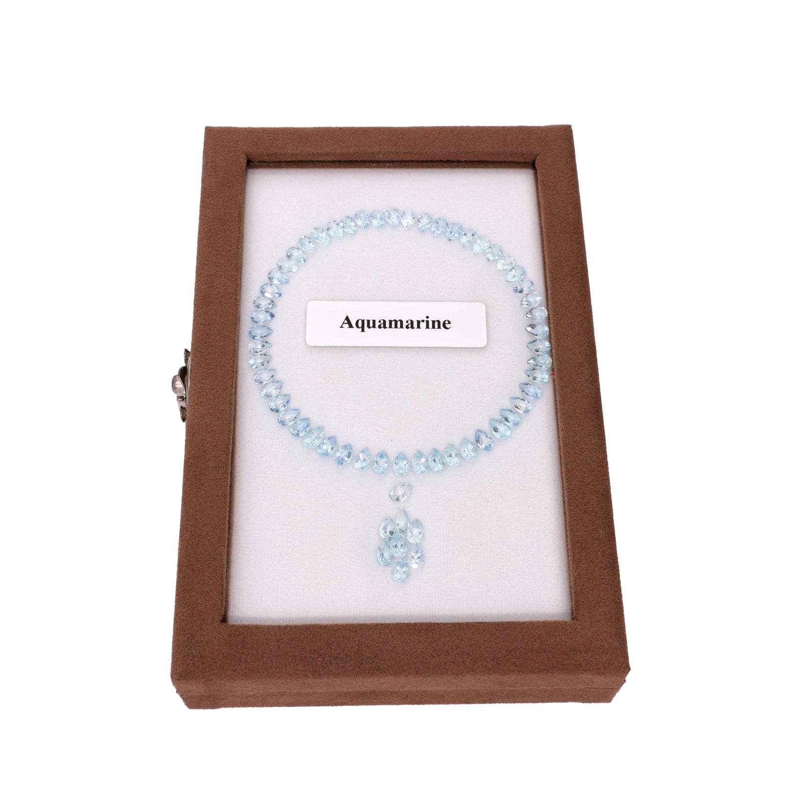 22,18 ct Aquamarin Set - 60 Edelsteine im Pear-Cut - Kristallines Hellblau