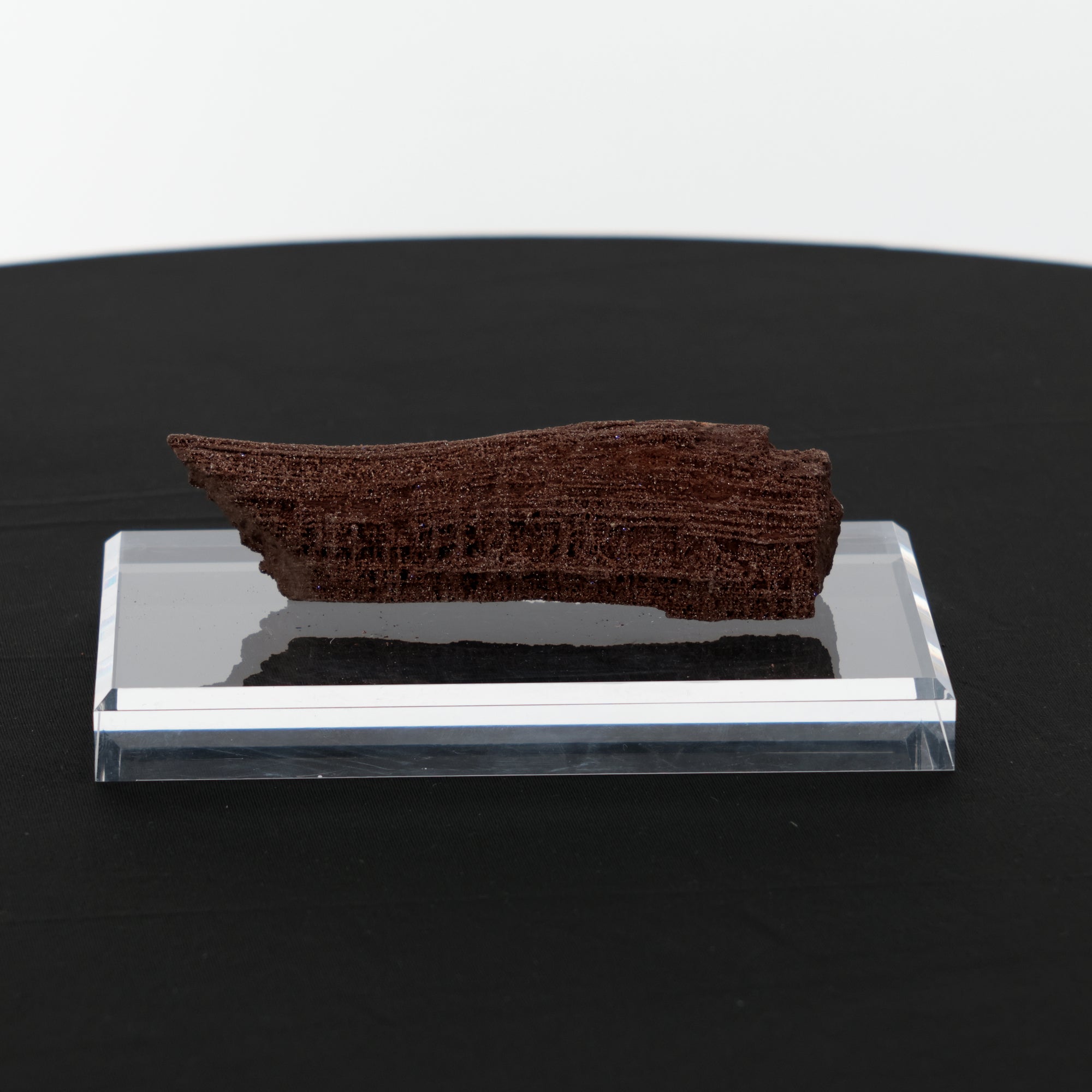 Feenholz mit natürlicher Kristallbildung | Versteinertes Holz aus Zwenkau | 215g