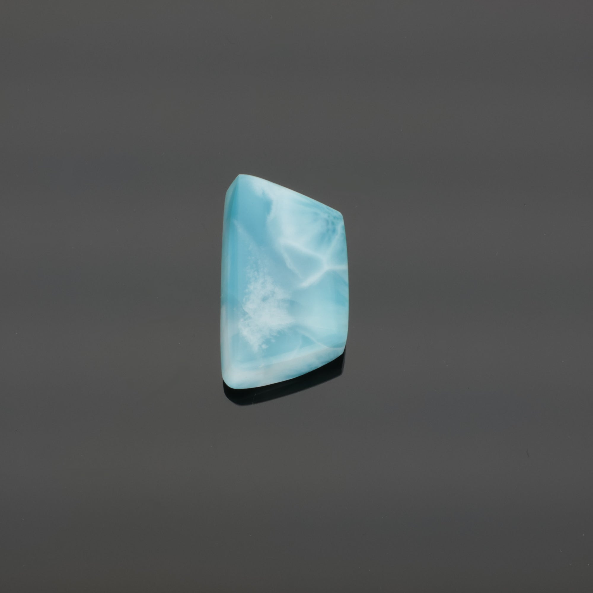 Larimar Schmuckstück AAA-Qualität – 13 g | Polierter Naturstein | Unikat aus der Dominikanischen Republik