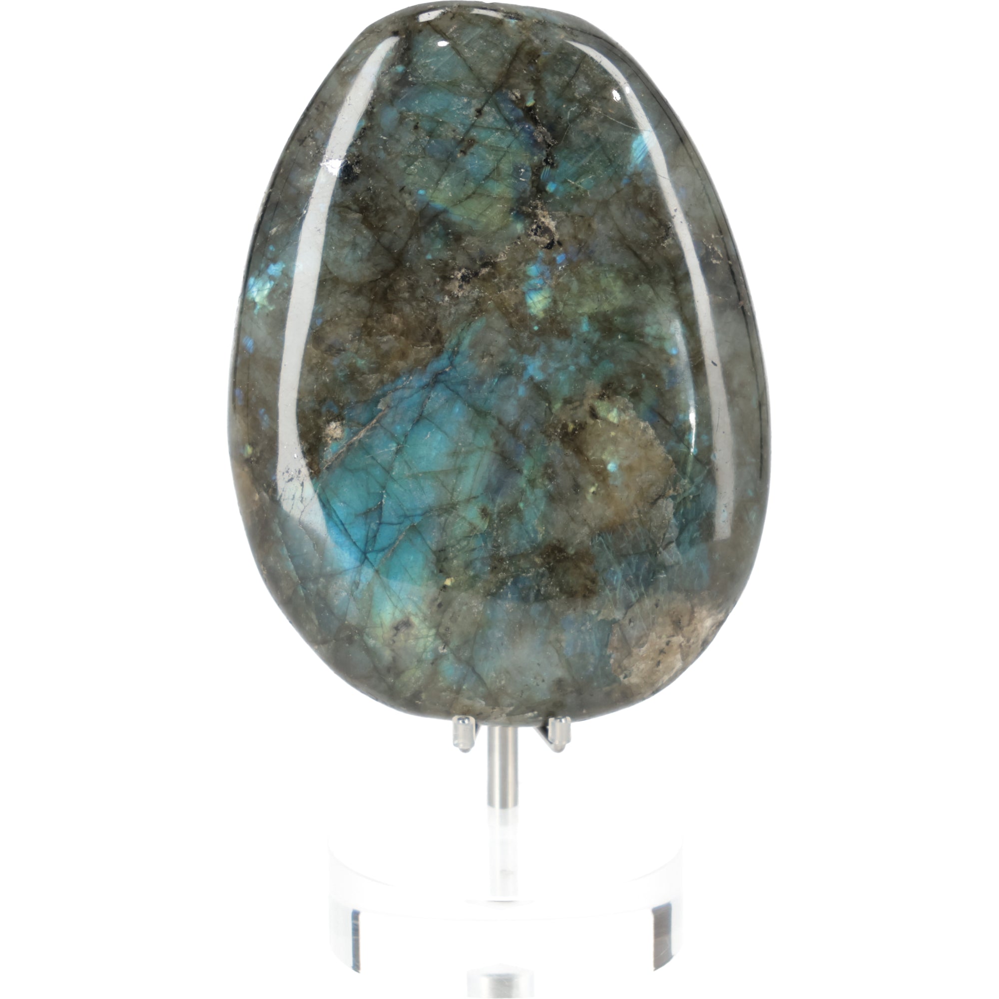 Labradorit Freeform „Northern Depths“ mit intensivem Blauschimmer 338g (#711)