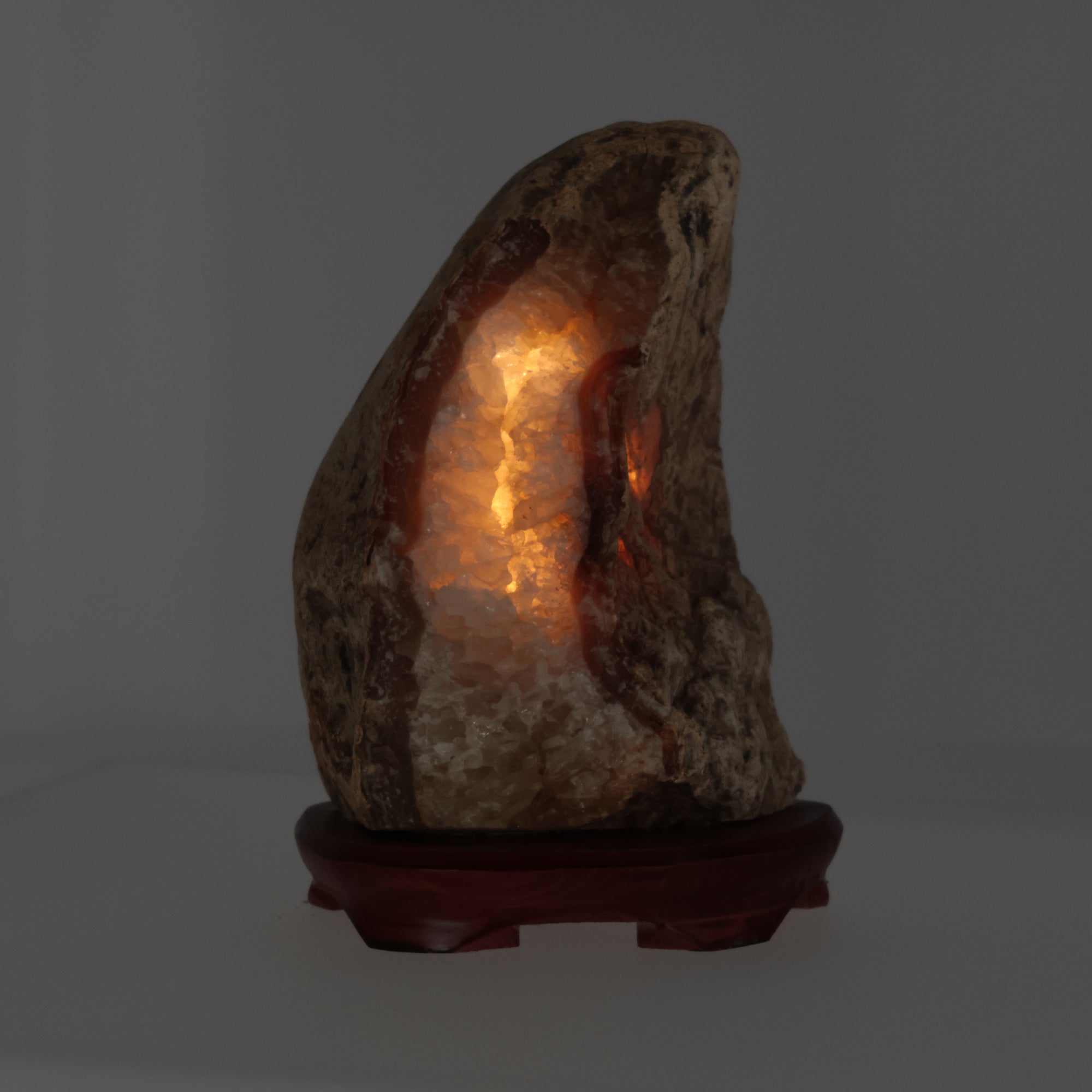 Achat Lampe mit natürlicher Achatstruktur  2,752 KG (#680)