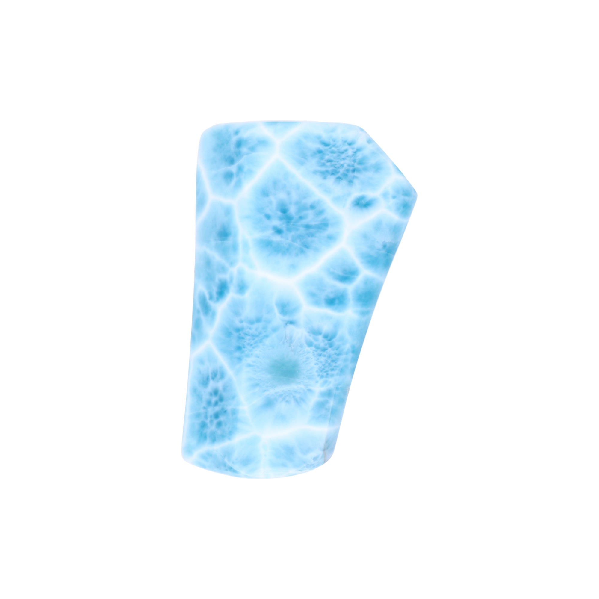Larimar Schmuckstück AAA-Qualität – 37 g | Polierter Naturstein | Unikat aus der Dominikanischen Republik