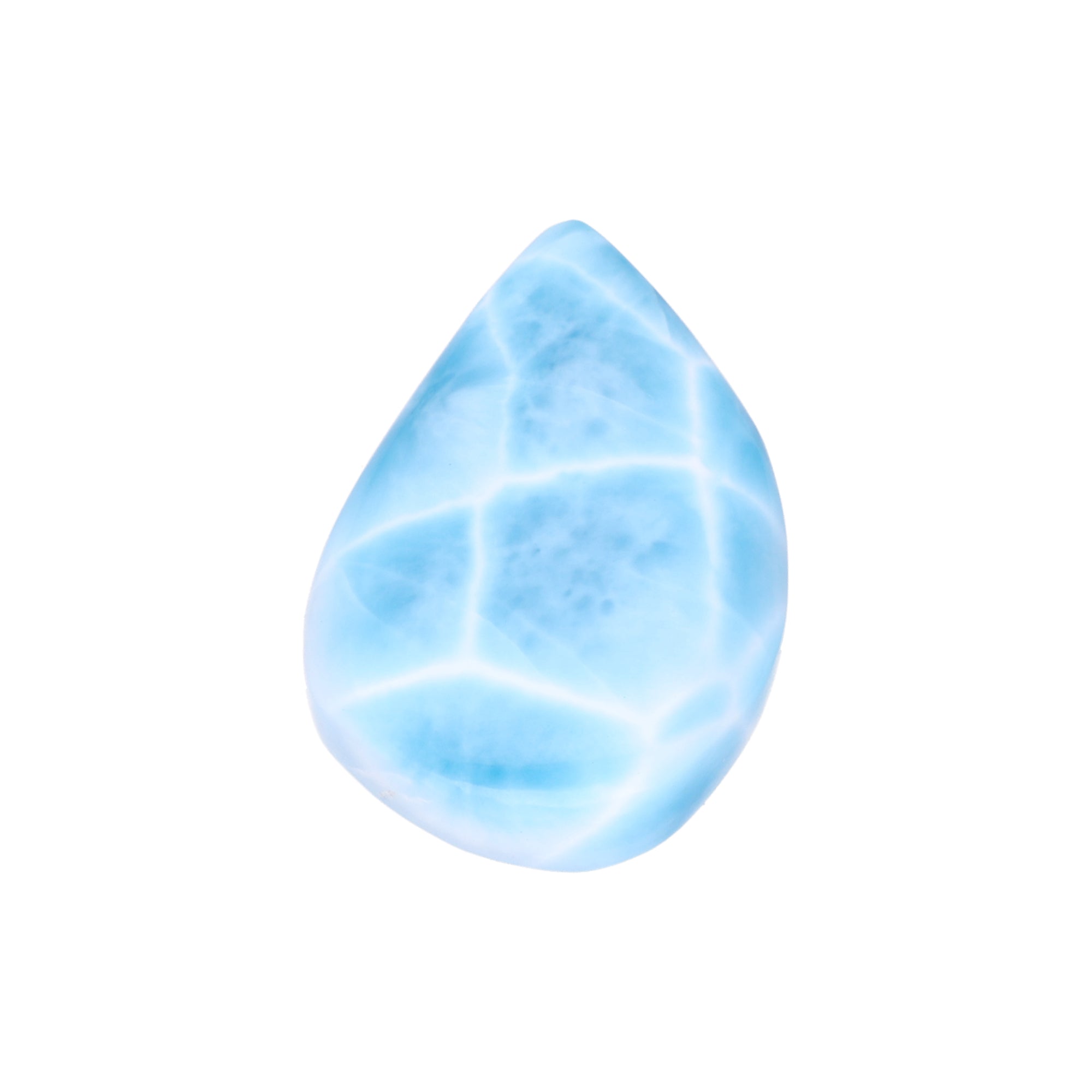 Larimar Schmuckstück AAA-Qualität – 13 g | Polierter Naturstein | Unikat aus der Dominikanischen Republik
