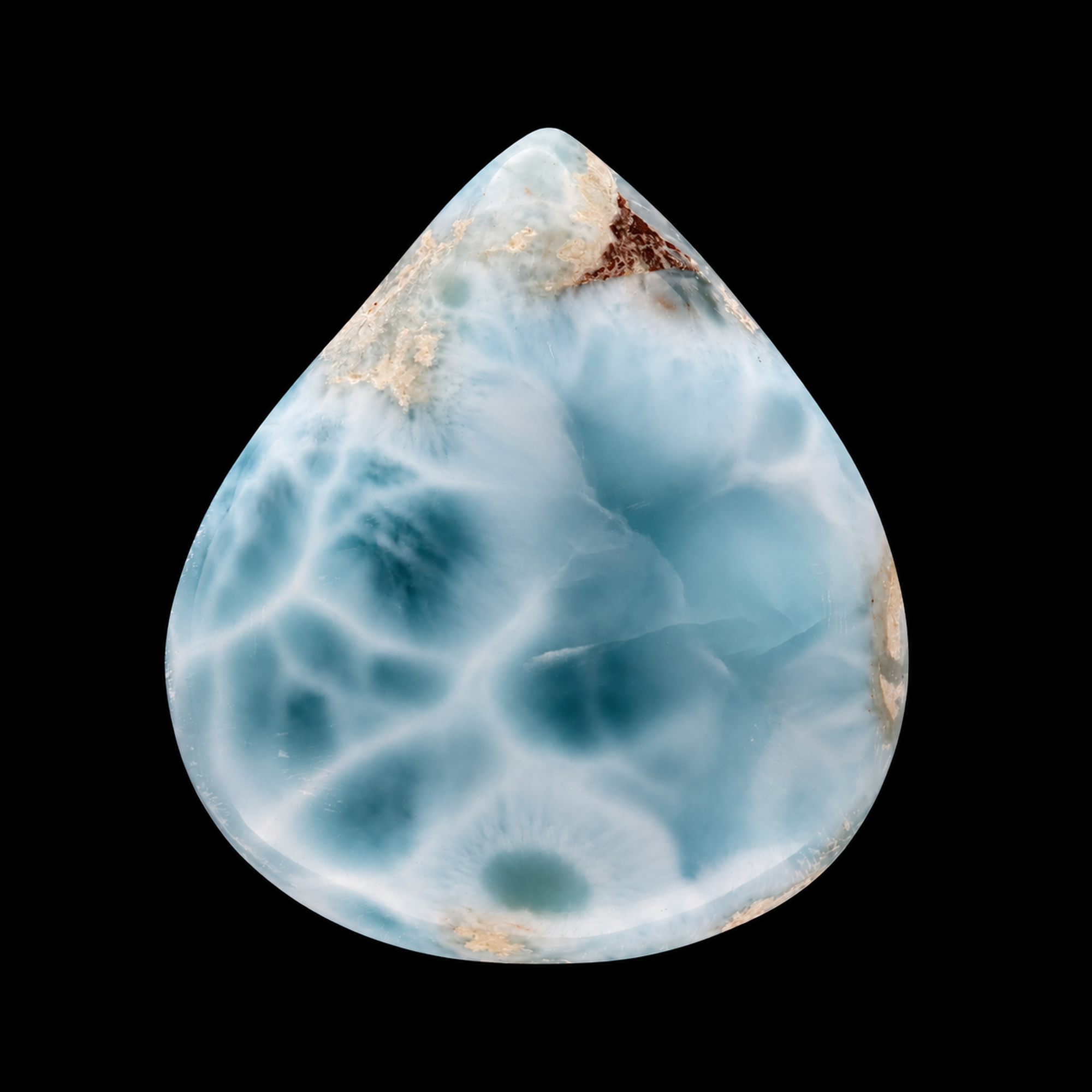 Handgefertigte Larimar Freiformen | Unikat aus der Dominikanischen Republik (#739)
