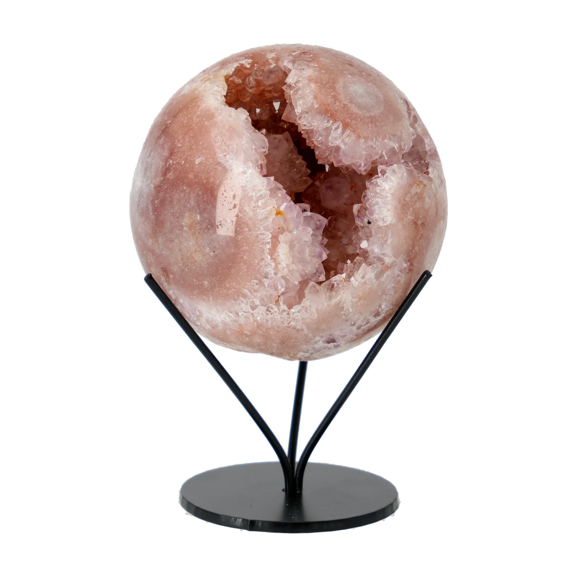 Pink Amethyst Sphere - Rose Core