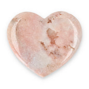 Pink Amethyst Herz Brasilien poliert offene Kristallstrukturen rosa beige