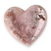 Pink Amethyst Herz Brasilien poliert offene Kristallstrukturen rosa beige