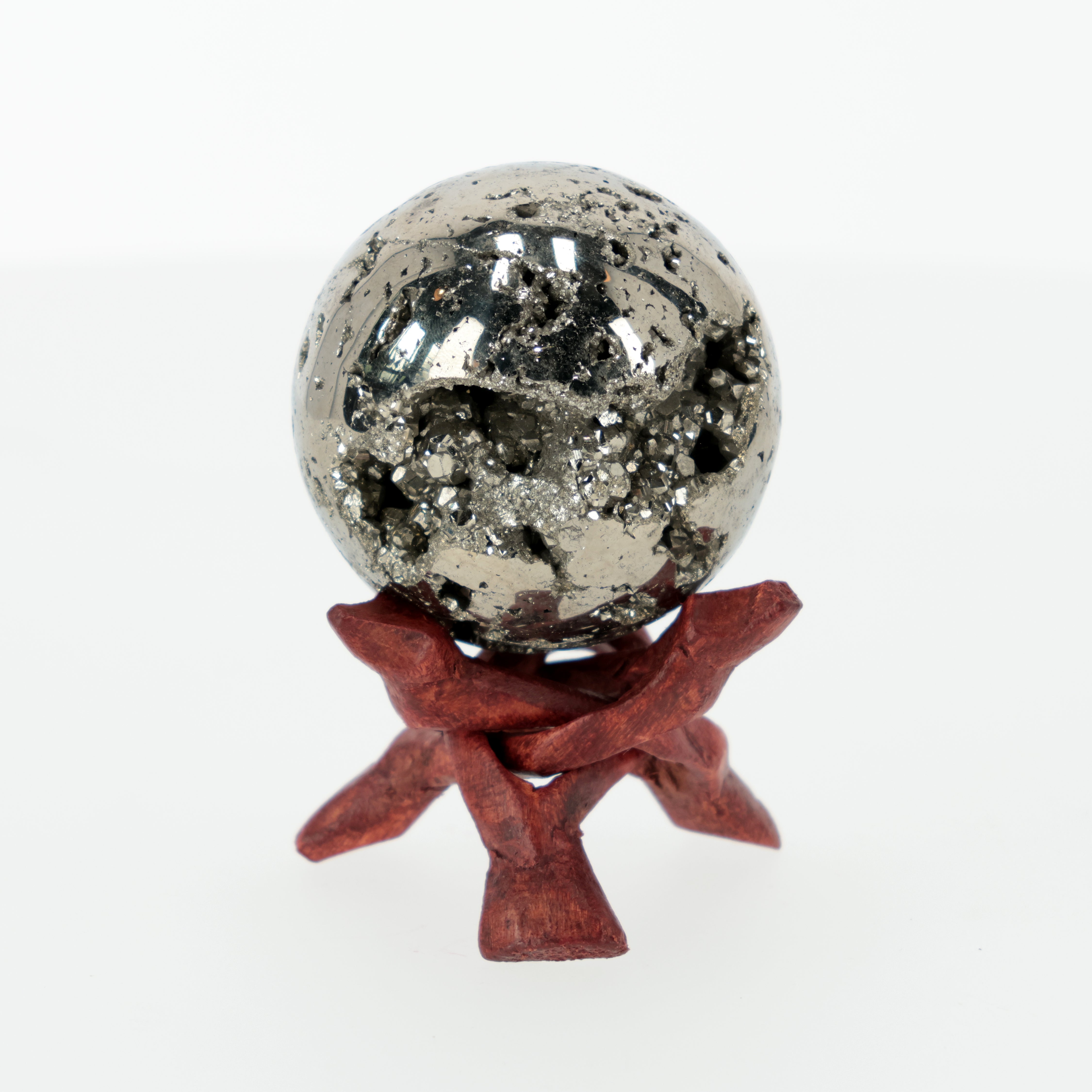 Pyrit Kugel – Das faszinierende Katzengold der Natur | 612 g | 65 mm | Naturstein | (#604)
