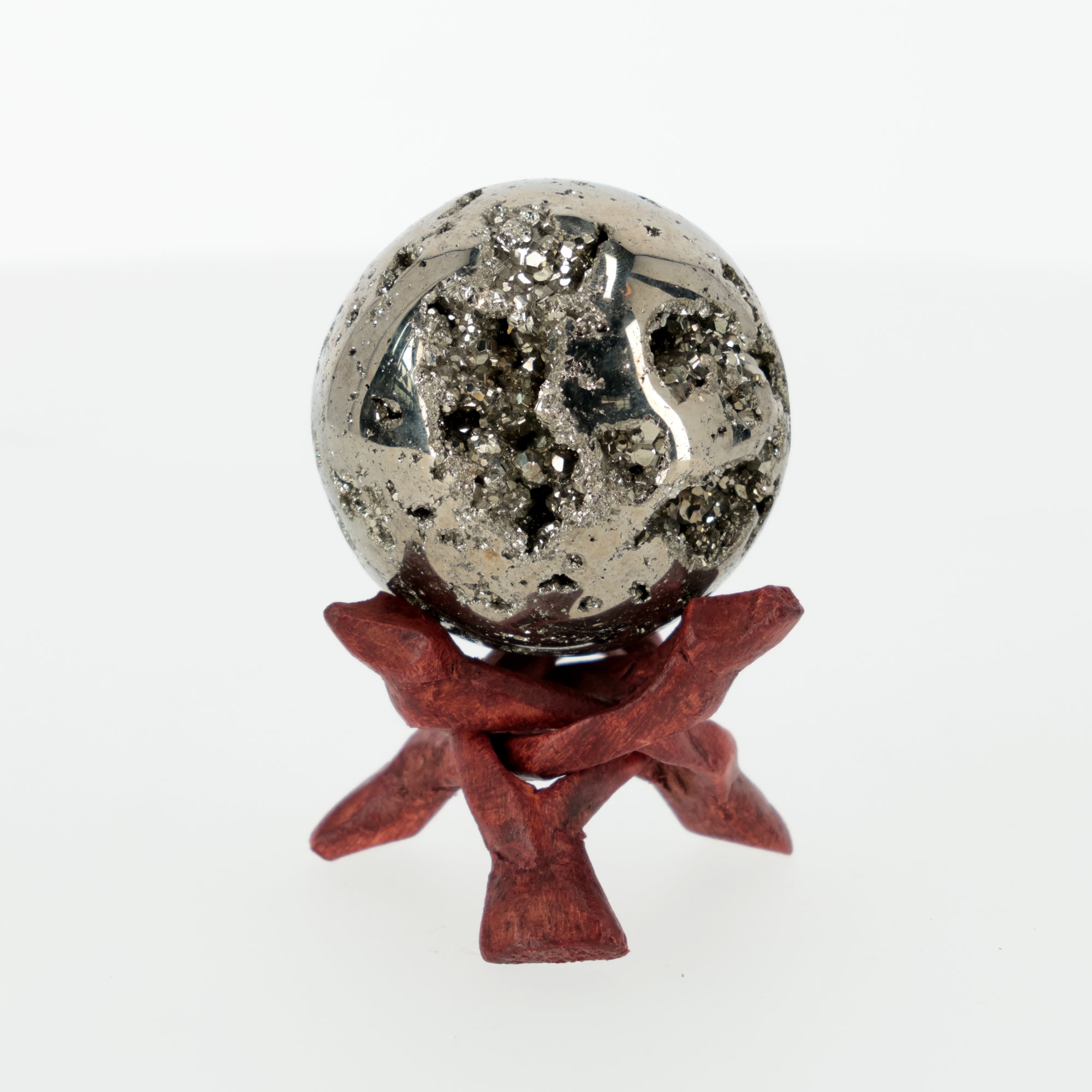 Pyrit Kugel – Das faszinierende Katzengold der Natur | 574 g | 64 mm | Naturstein | (#606)