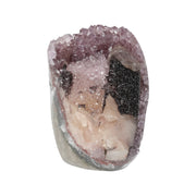 French Rosé Amethyst mit Calcit & Schwarzem Turmalin | Uruguay | 1,41 kg (#370)