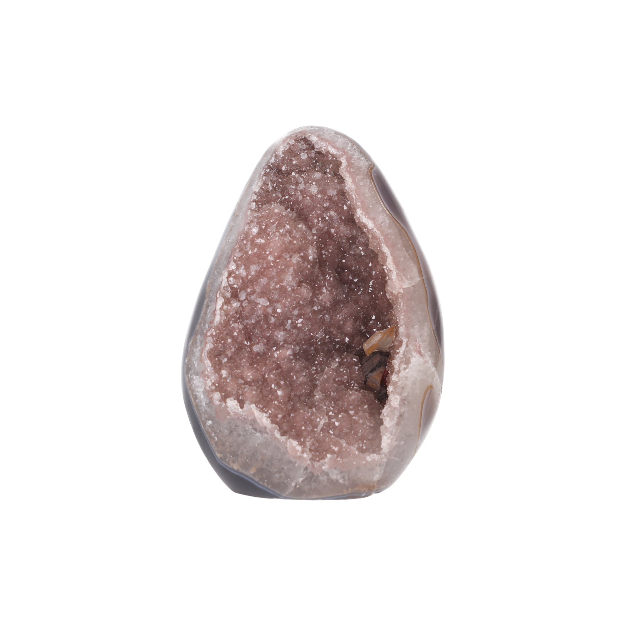 Copper Bloom ✦ Amethyst-Druse mit Calcit & Hämatit/Goethit | 1455 g (#851)