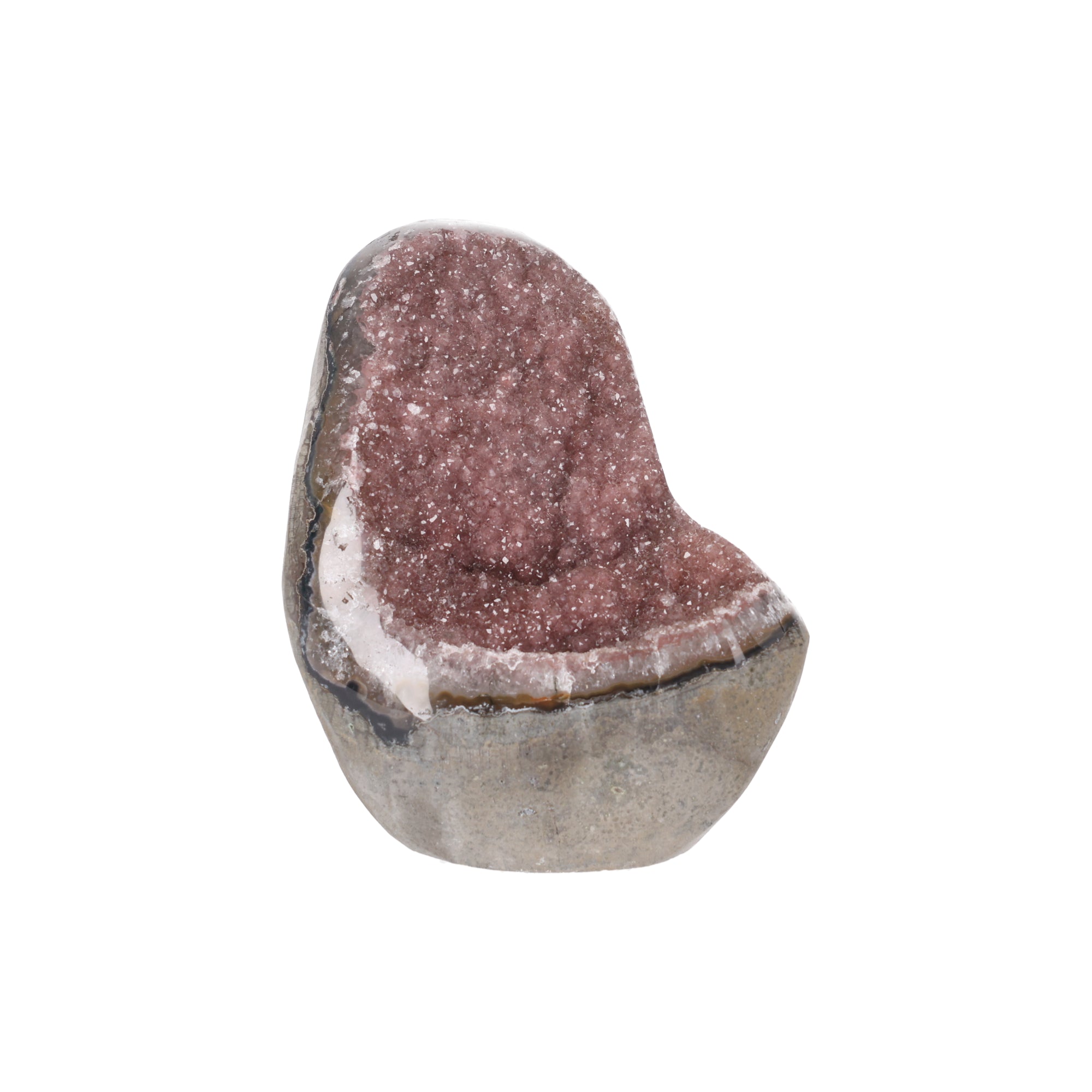 Rosé Throne ✦ Amethyst-Druse aus Uruguay | 1.312 g (#827)