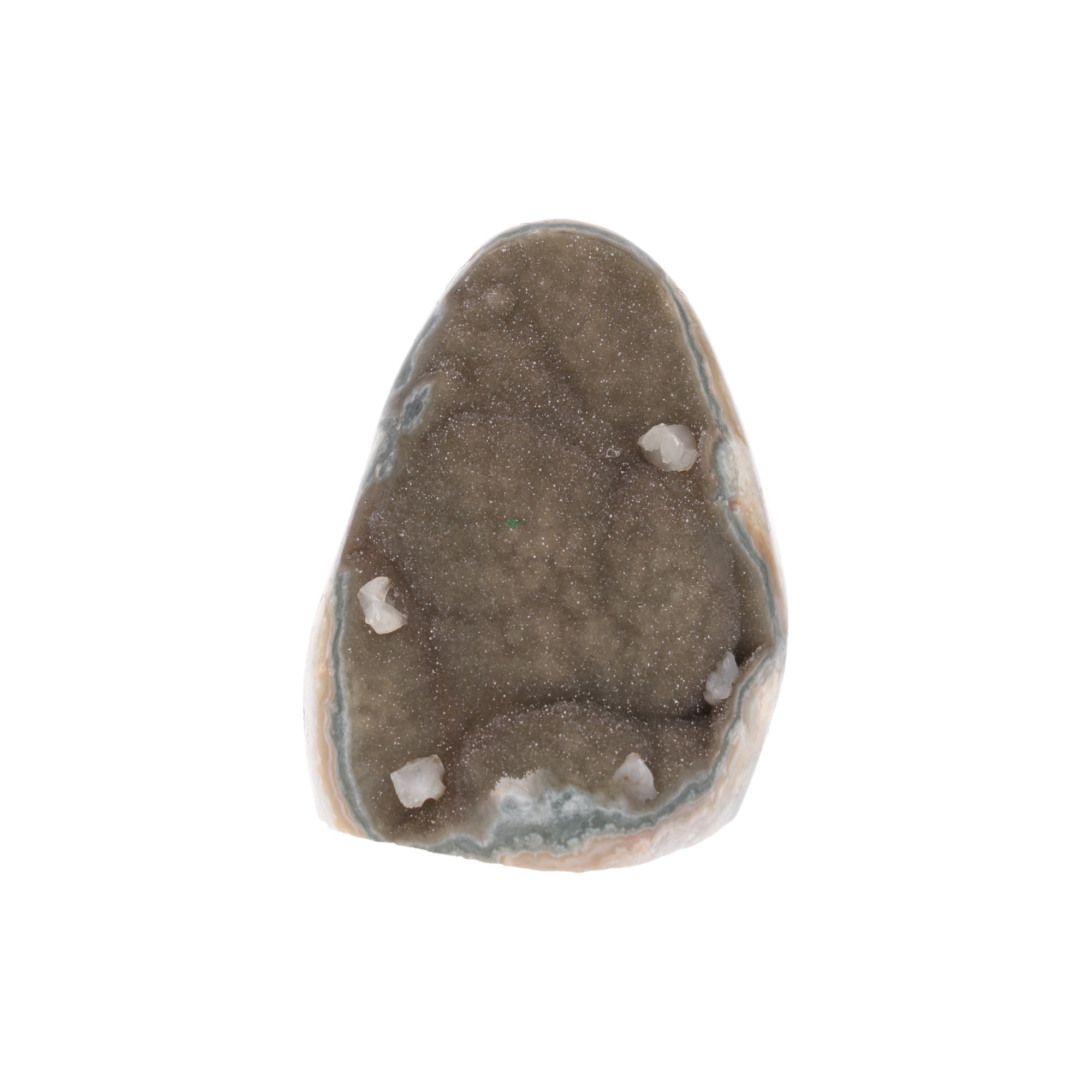 Desert Mist ✦ Amethyst-Druse mit Calcit aus Uruguay | 1.686 g  (#837)