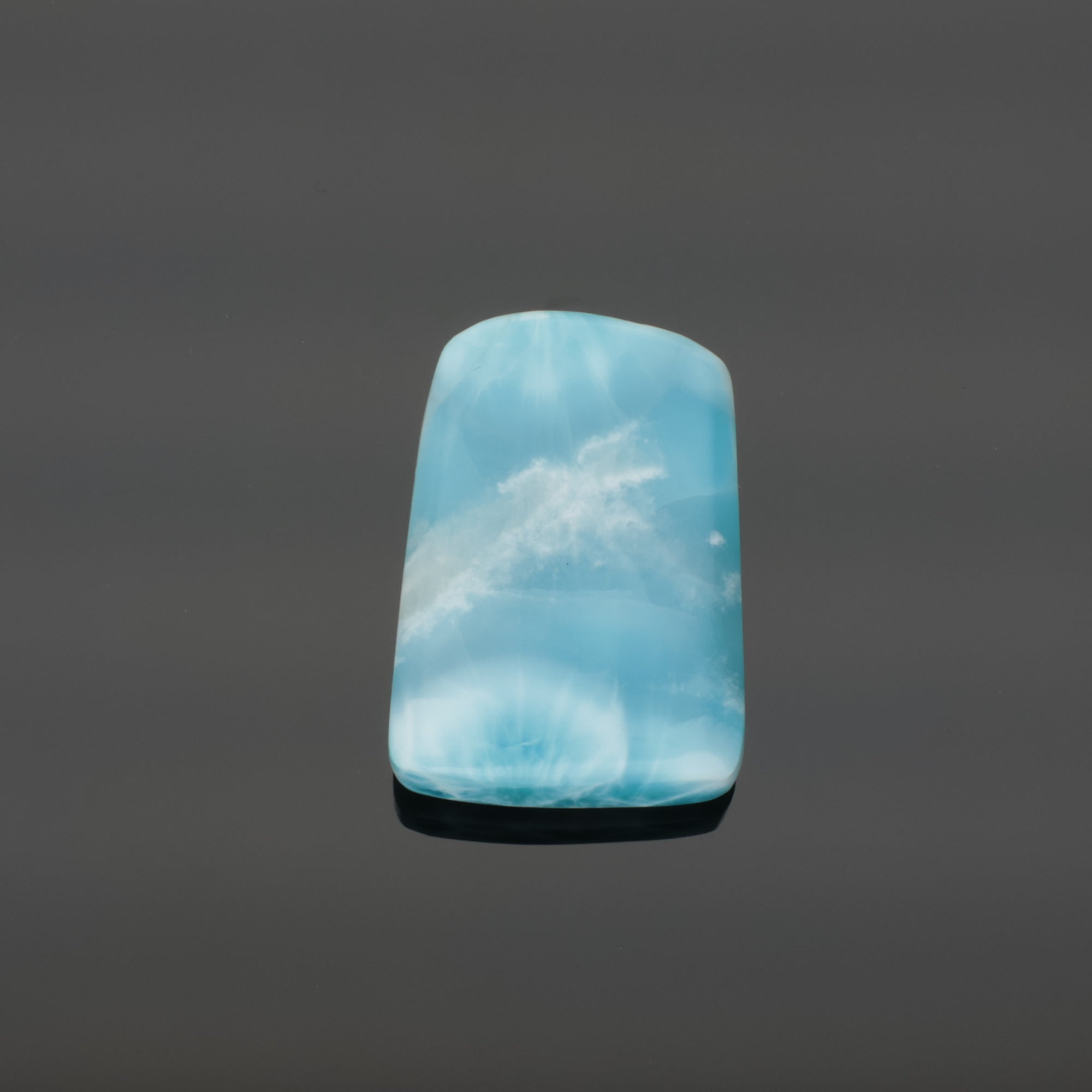 Larimar Schmuckstück AAA-Qualität – 29 g | Polierter Naturstein | Unikat aus der Dominikanischen Republik