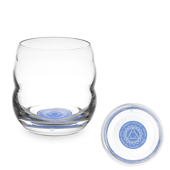 Trinkglas Mythos Chakra Hals/Affirmation Kreativität 0,25l - bleifreies Glas