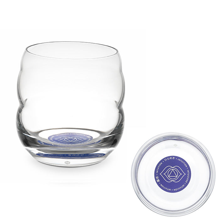 Trinkglas Mythos Chakra Stirn/Affirmation Intuition 0,25l - bleifreies Glas