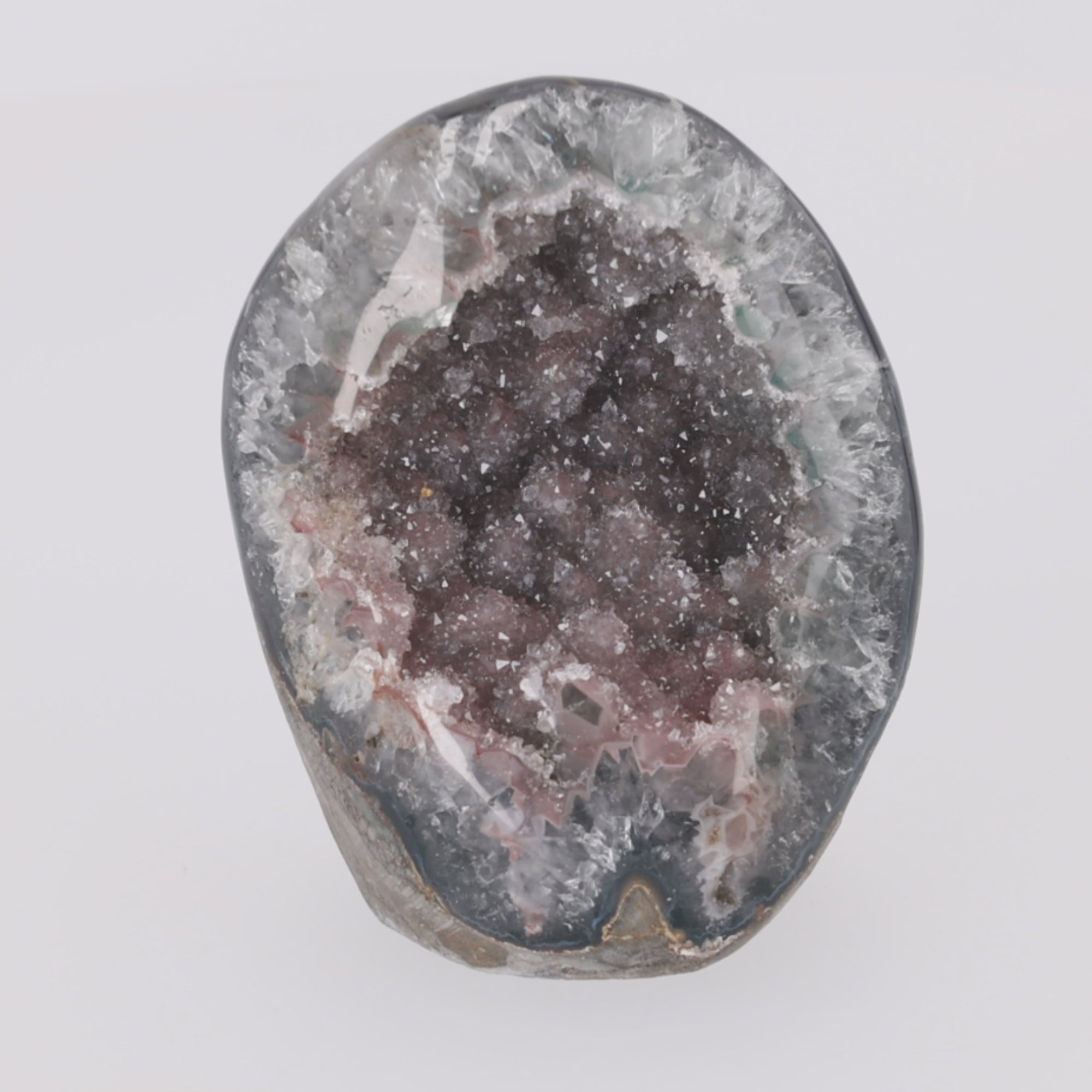 Video laden: Rose Eclipse ✦ Amethyst-Druse aus Uruguay | 1.057 g (#830)