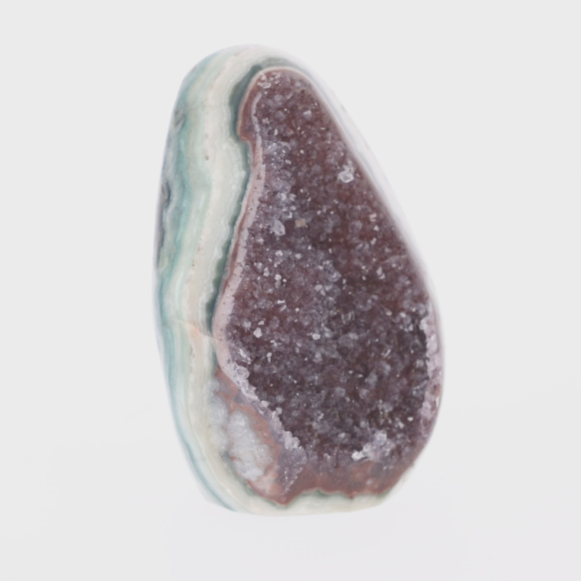 Video laden: Mystic Jasper – Amethyst mit Jaspis aus Uruguay – 725 g (#1450)