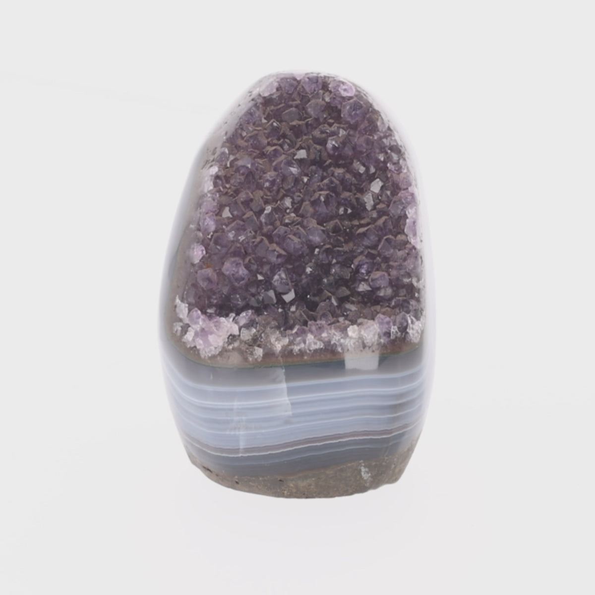 Video laden: Banded Violet – Amethyst mit Jaspis aus Uruguay  - 373 g (#1452)