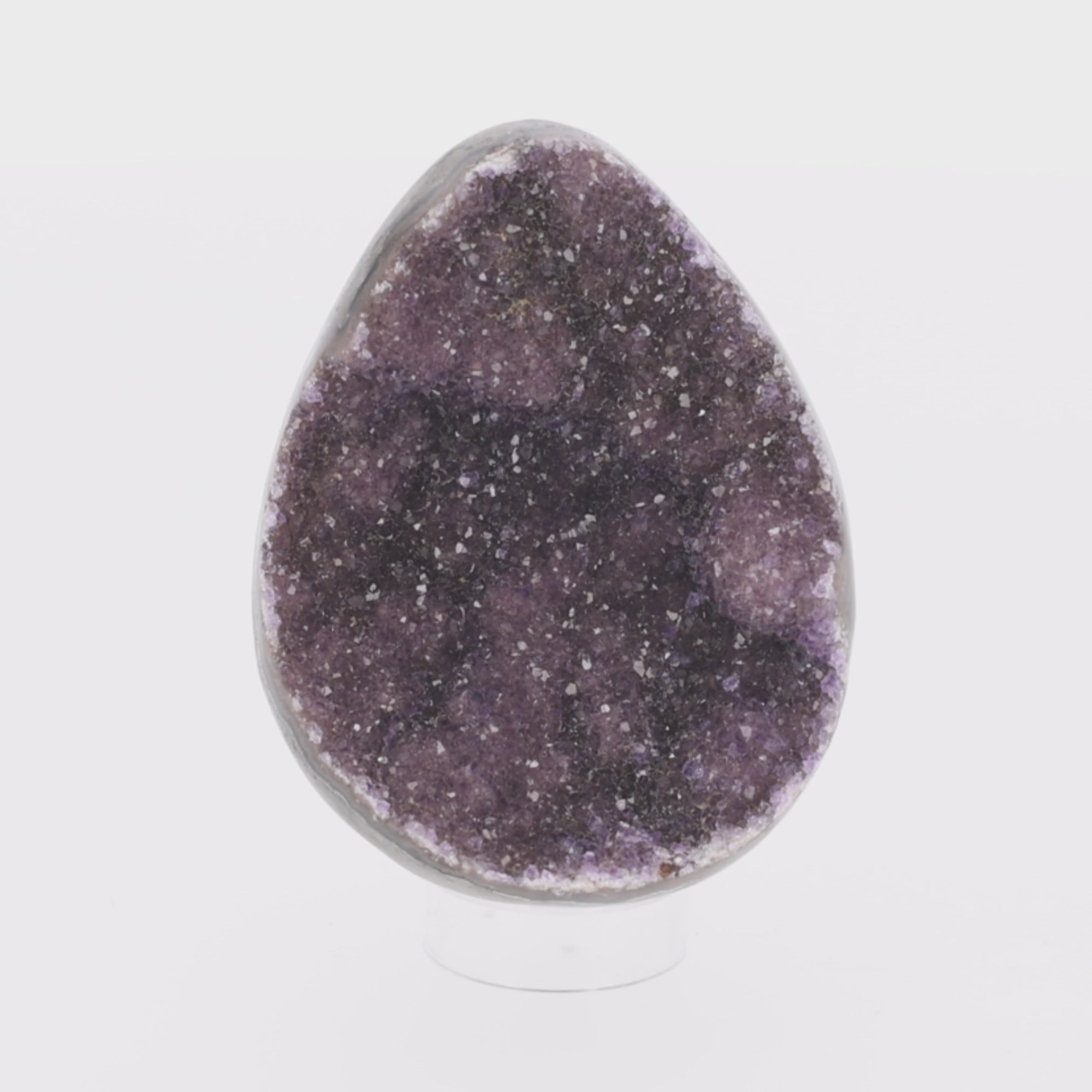 Load video: Amethyst Egg aus Brasilien. (#1458)