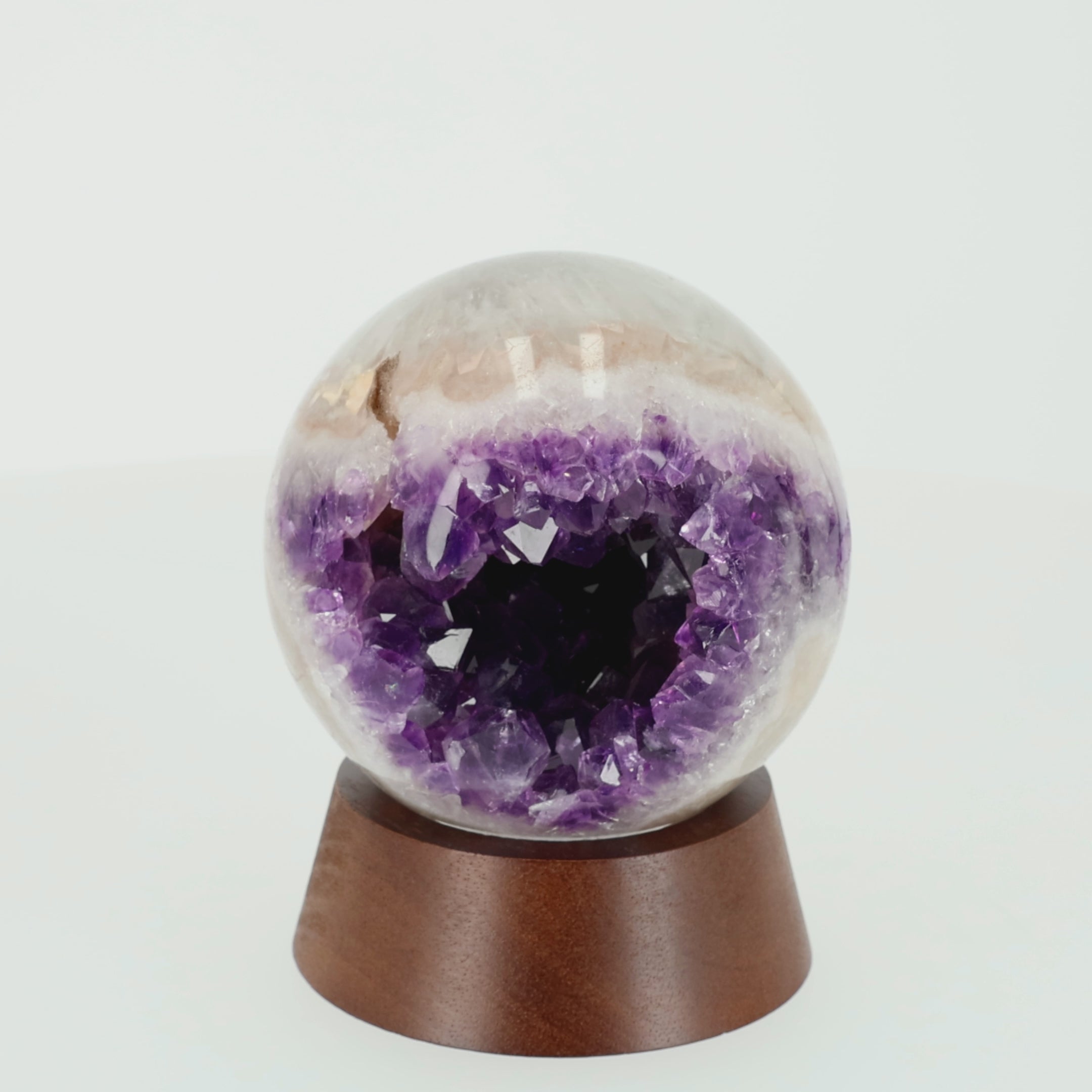 Load video: Cosmic Eye - Amethyst Sphere (2.55 Kg)