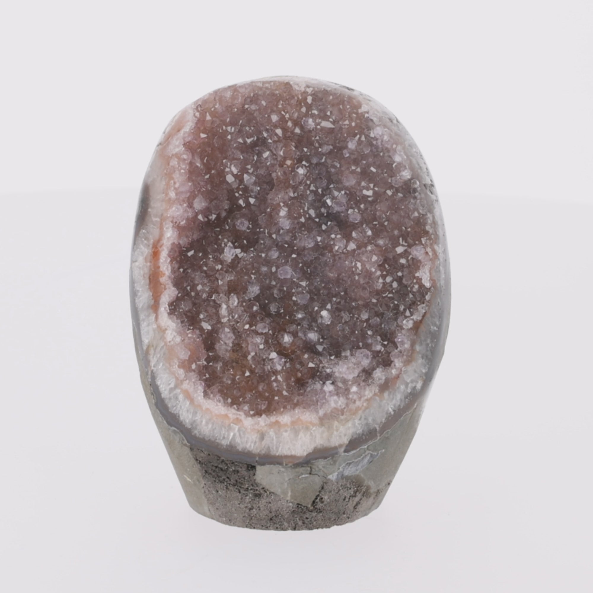 Load video: Rose Cavern – Rainbow Amethyst aus Uruguay – 1212 g (#1407)