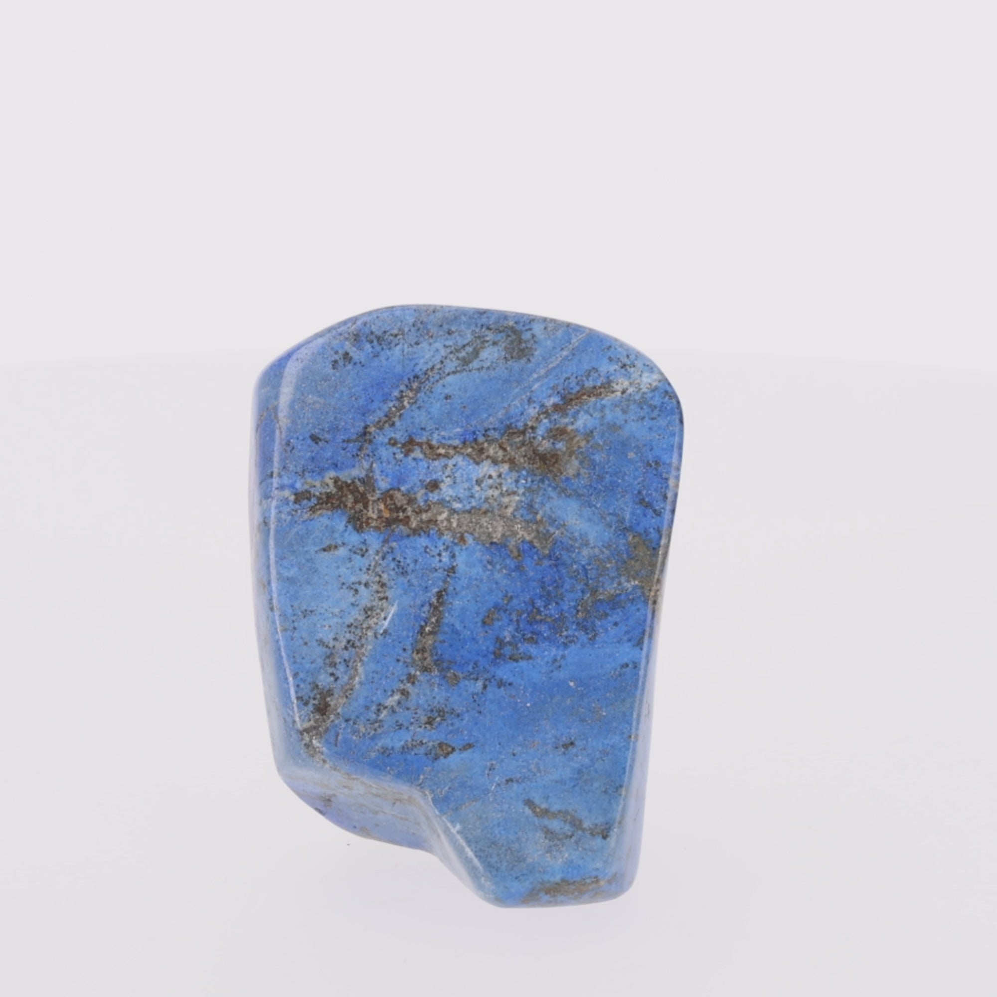 Load video: BLUE SHIELD XL | Lapislazuli mit Pyrit | 932 g (#1267)