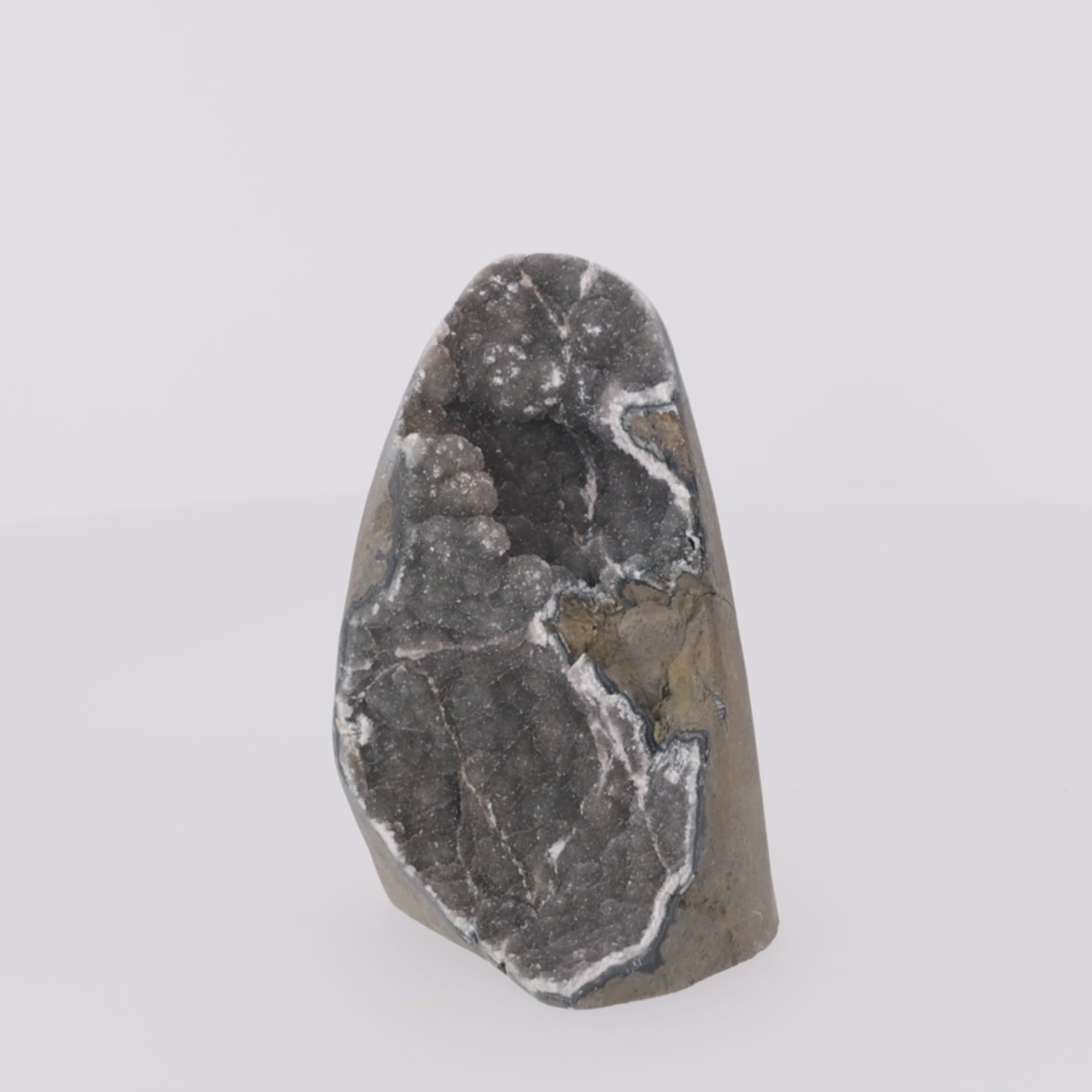 Video laden: Smoky Halo ✦ Amethyst-Druse aus Uruguay | 1.286 g  (#828)