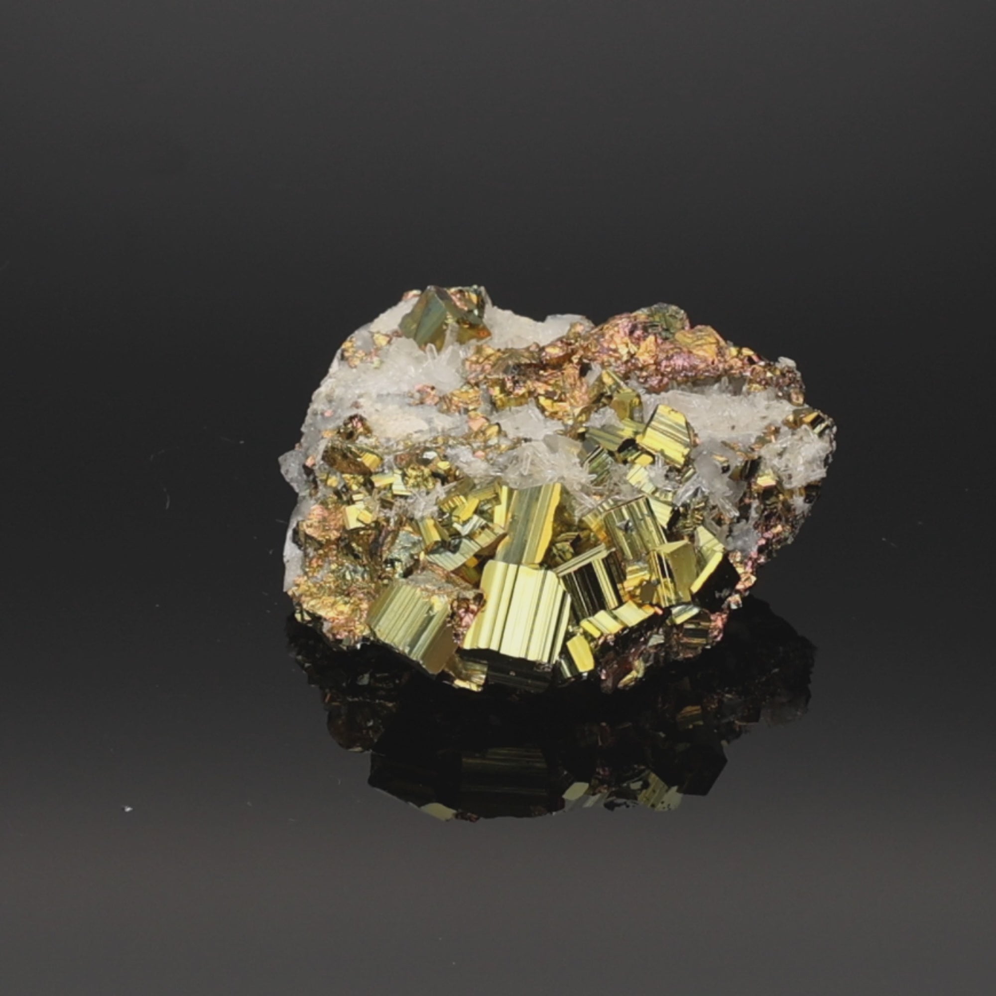 Load video: Mystic Rift – Rainbow Pyrite from Borneo, Indonesia – 152.86 g