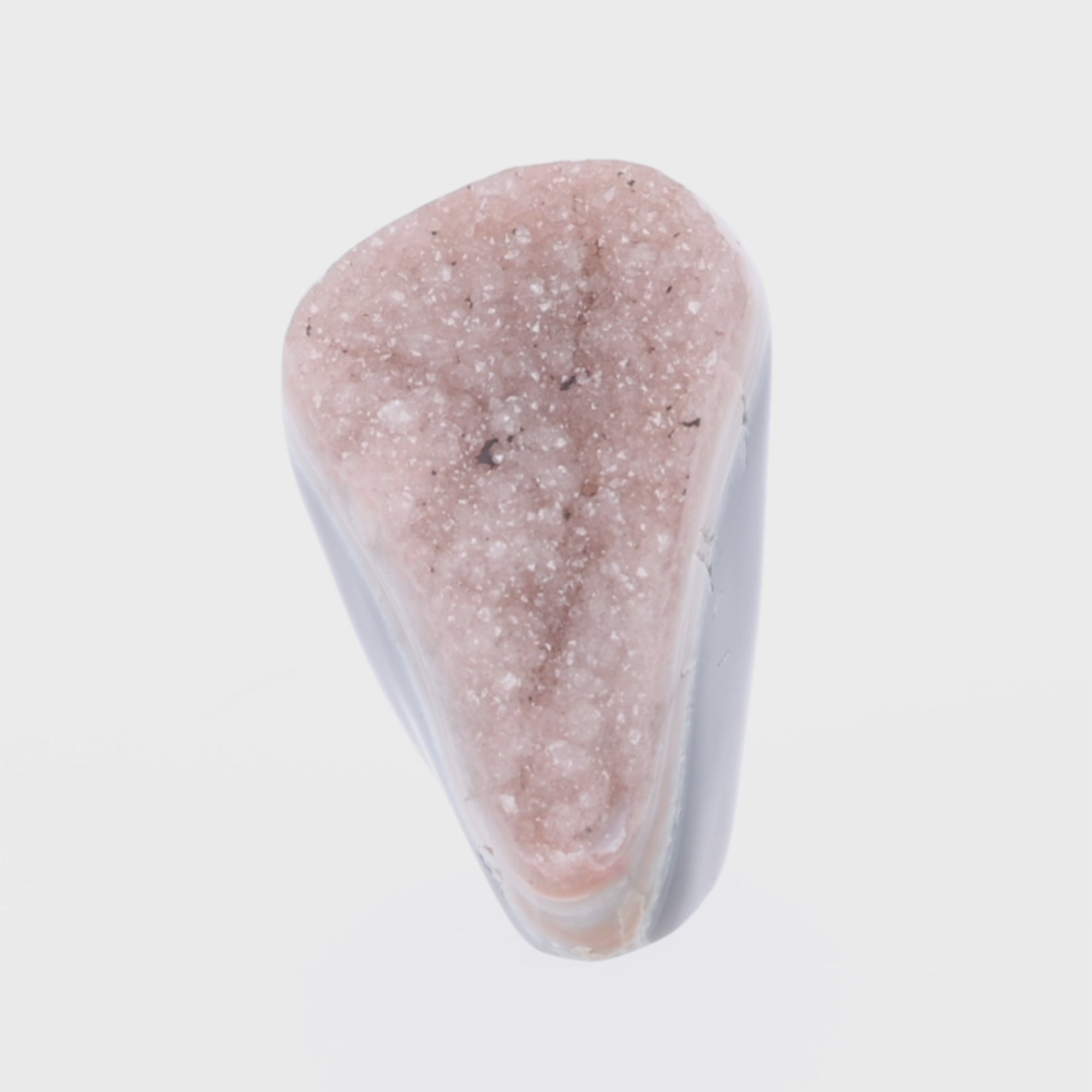 Video laden: Violet Layers – Amethyst mit Jaspis aus Uruguay - 300 g (#1453)