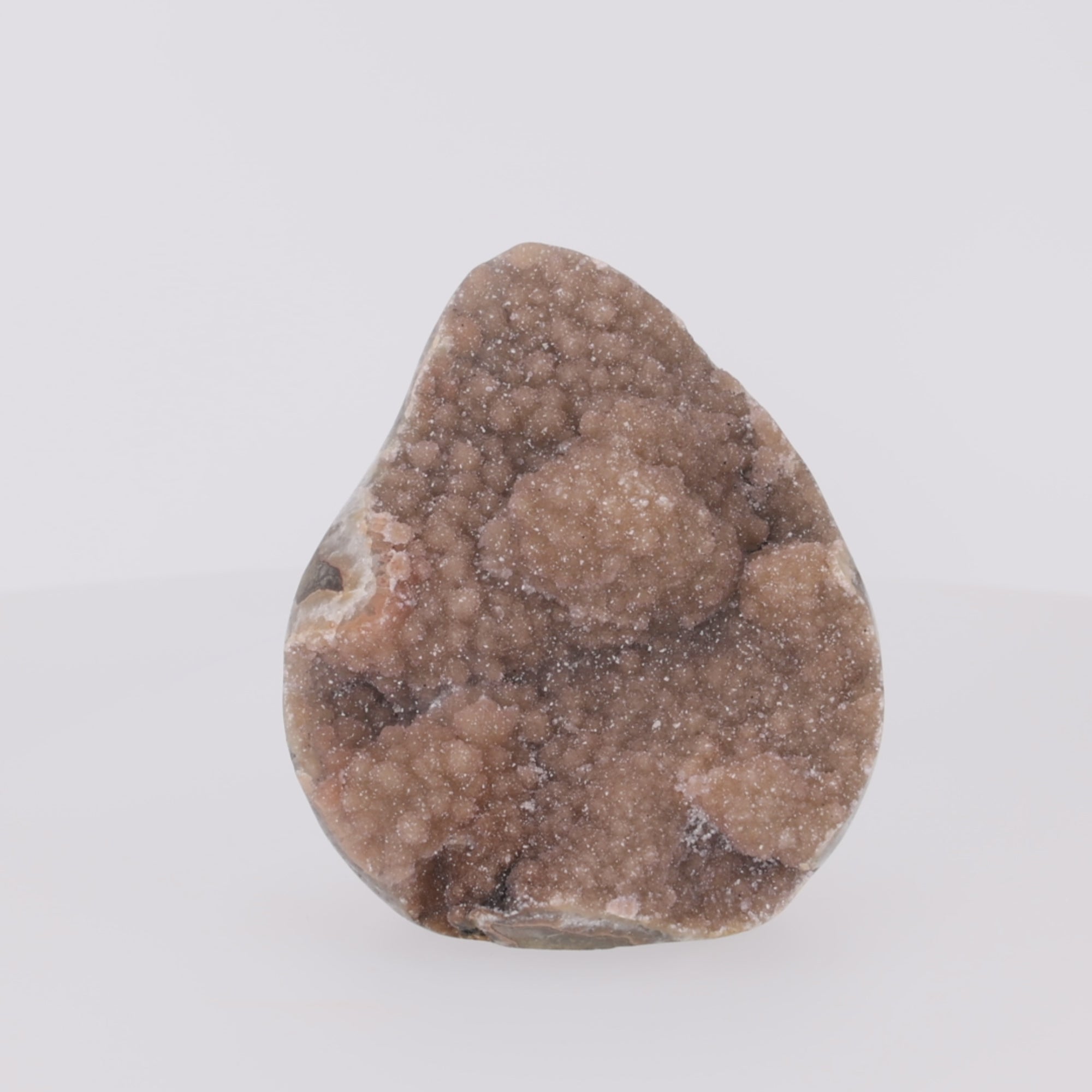 Video laden: Caramel Bloom ✦ Amethyst-Druse mit botryoidaler Drusy-Struktur | 2869 g (#847)